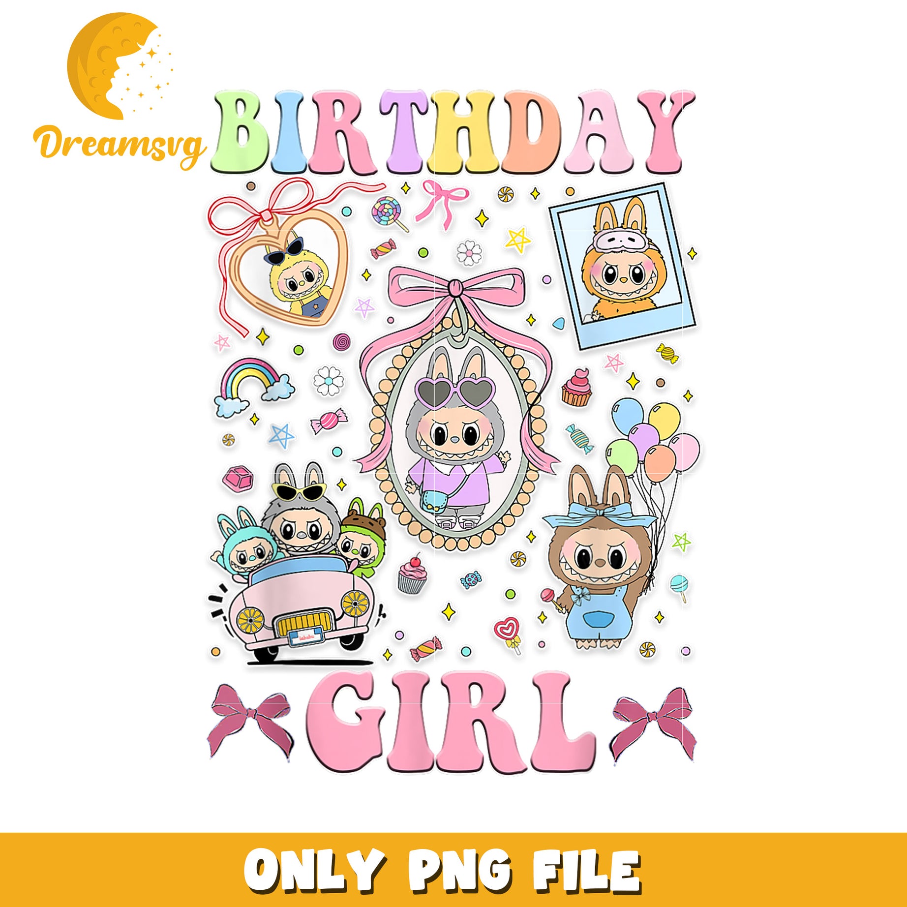 Birthday Girl PNG, Cute Cartoon, Clipart