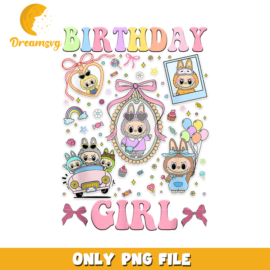Birthday Girl PNG, Cute Cartoon, Clipart