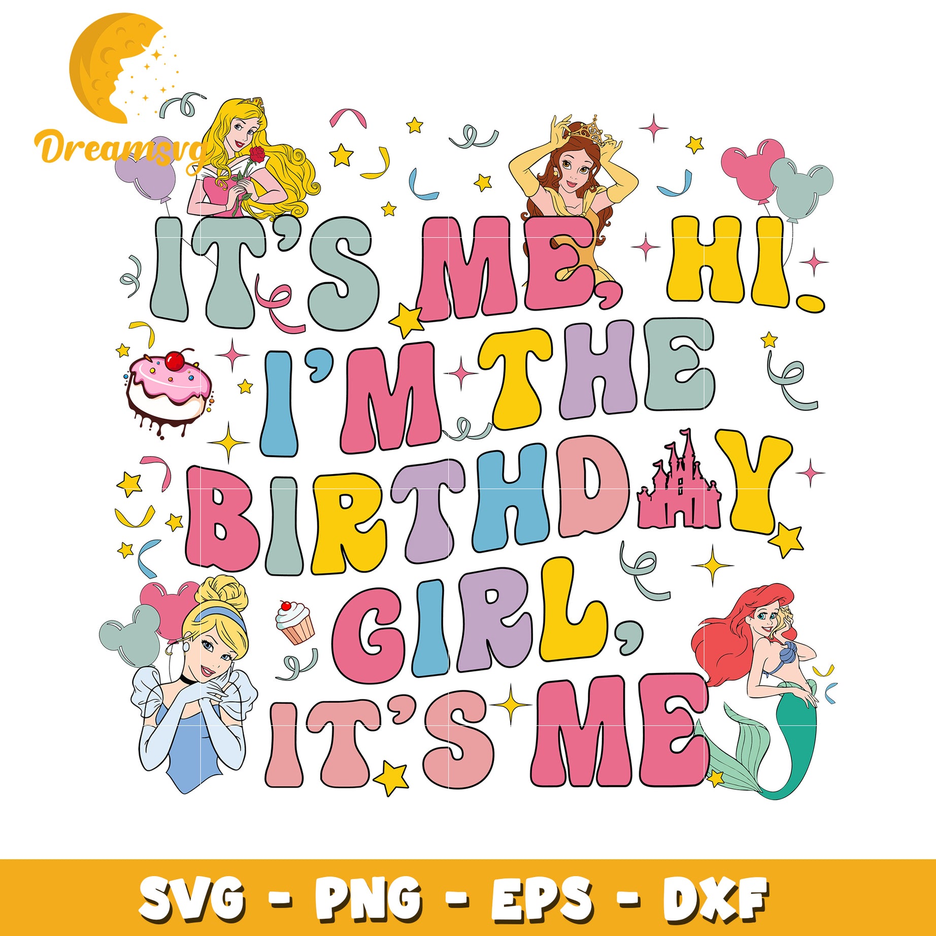 Birthday Girl SVG Princess Design