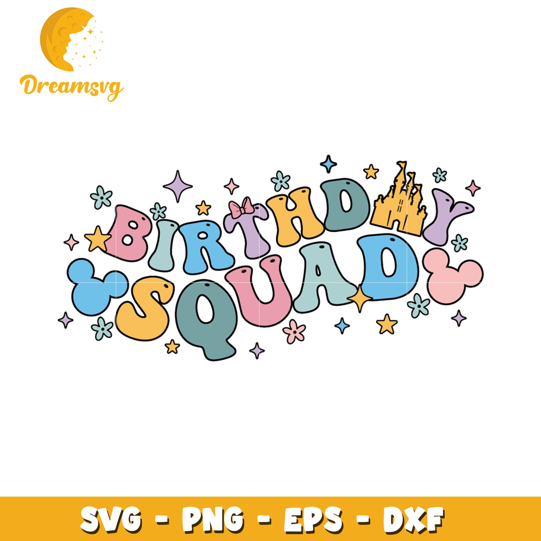 Birthday Squad SVG Cut File