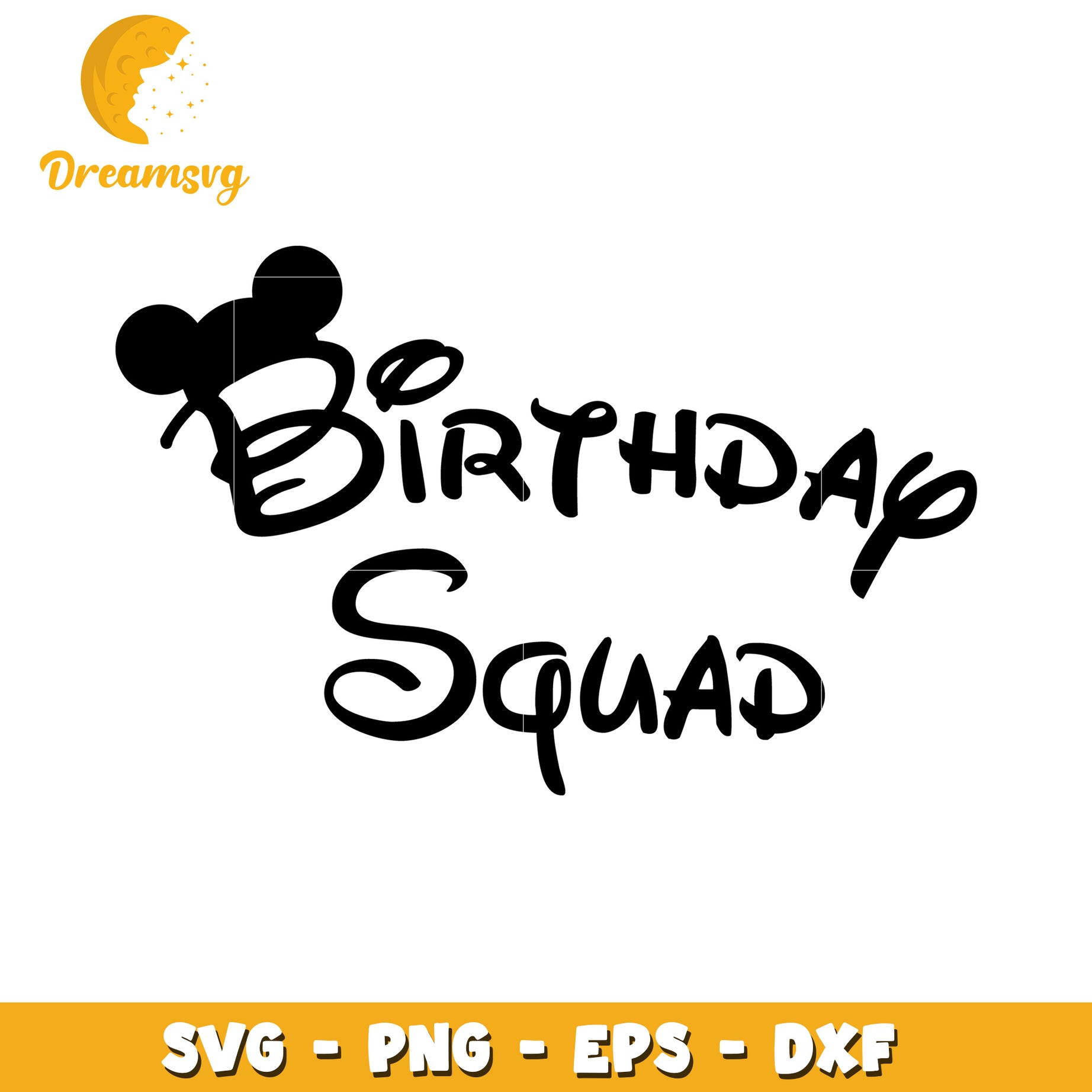 Birthday Squad SVG Design for Fun Party Celebrations and Crafts