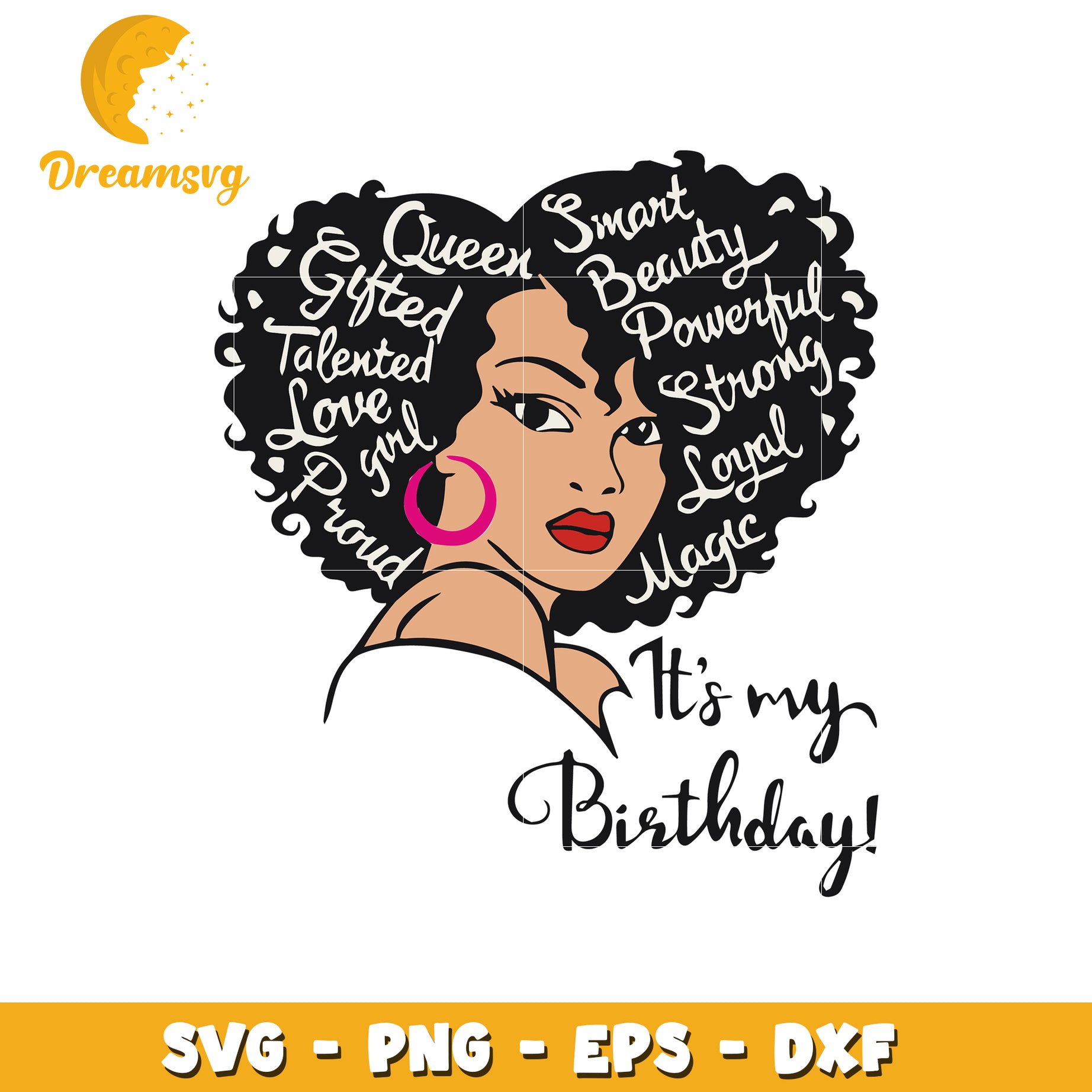 Birthday afro queen svg, afro queen svg, funny quotes svg