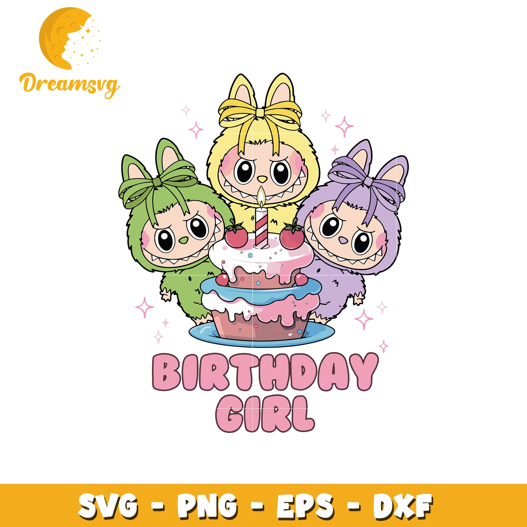 Birthday girl labubu svg, labubu halloween svg, cute labubu svg