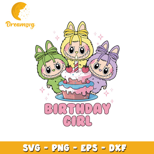 Birthday girl labubu svg, labubu halloween svg, cute labubu svg