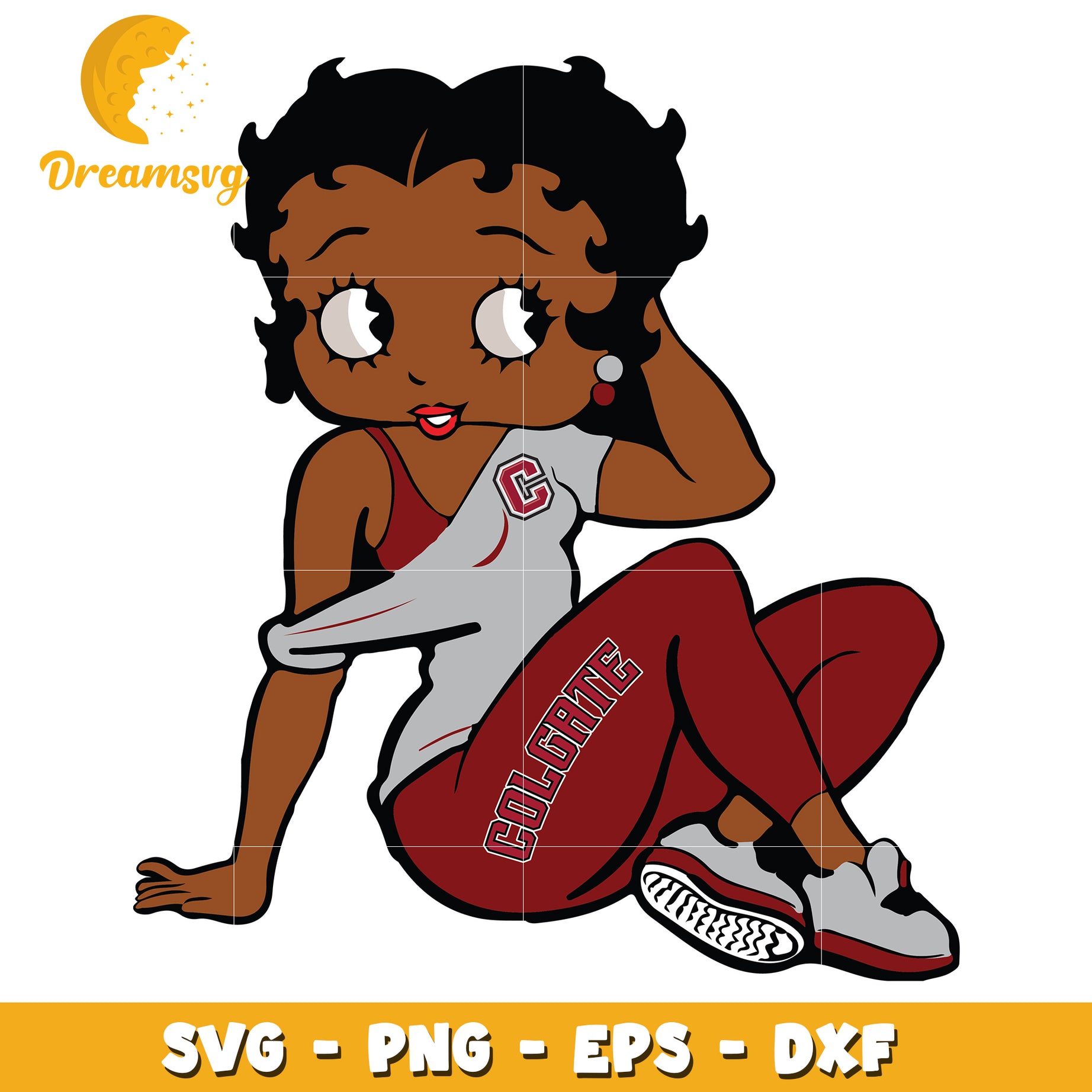 Black Betty Boop Colorado SVG PNG EPS DXF