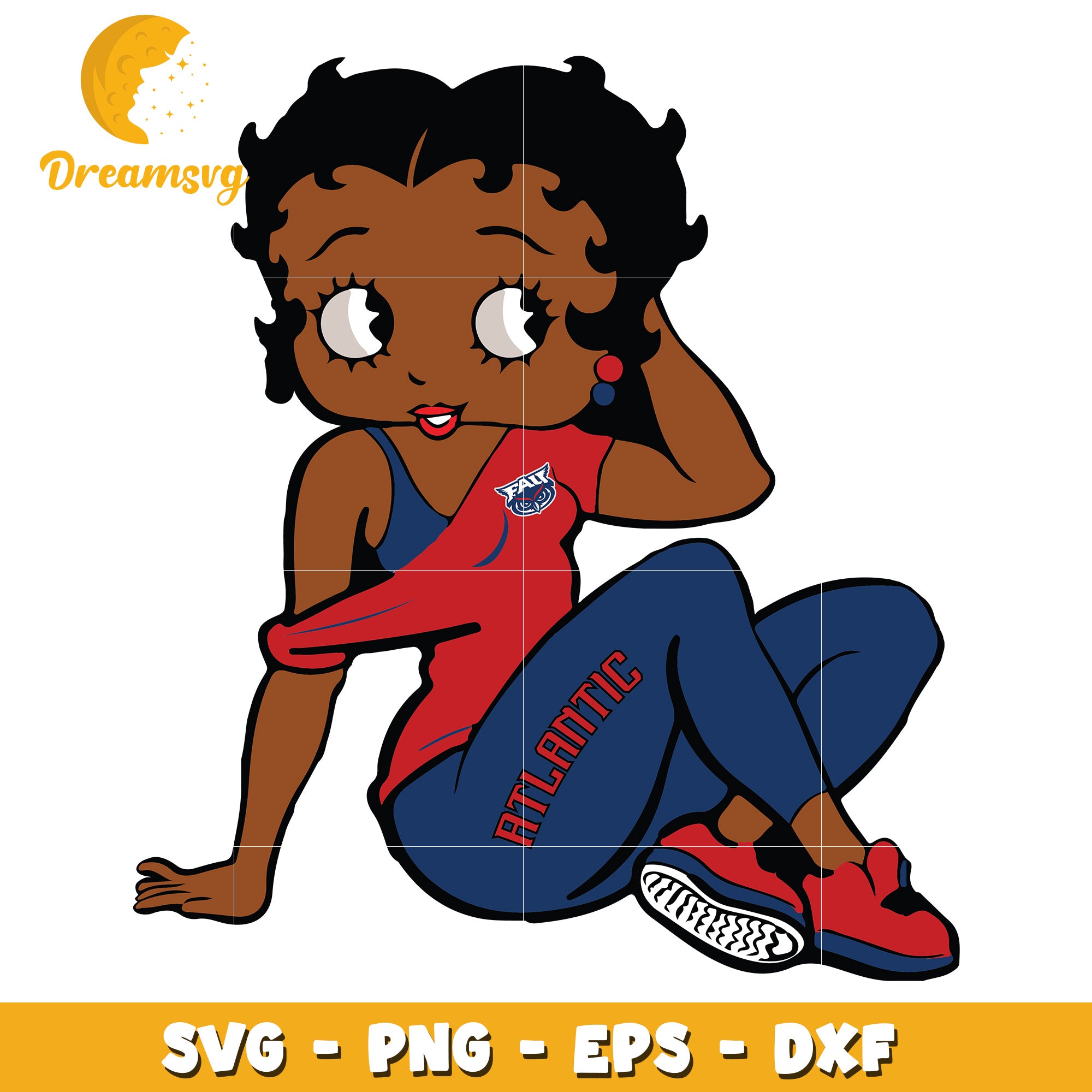 Black Betty Boop SVG Cut File
