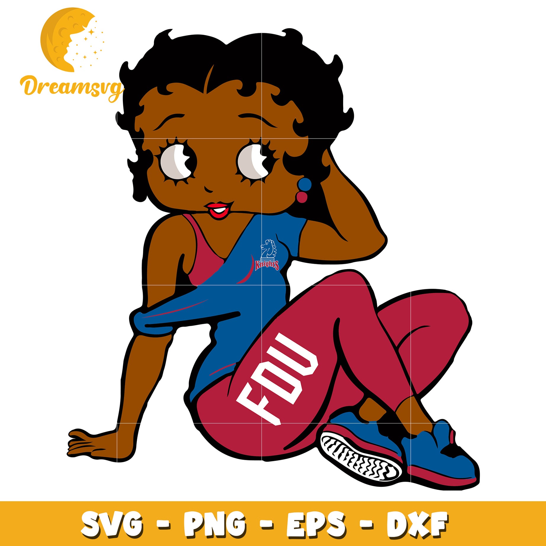 Black Betty Boop SVG PNG EPS DXF