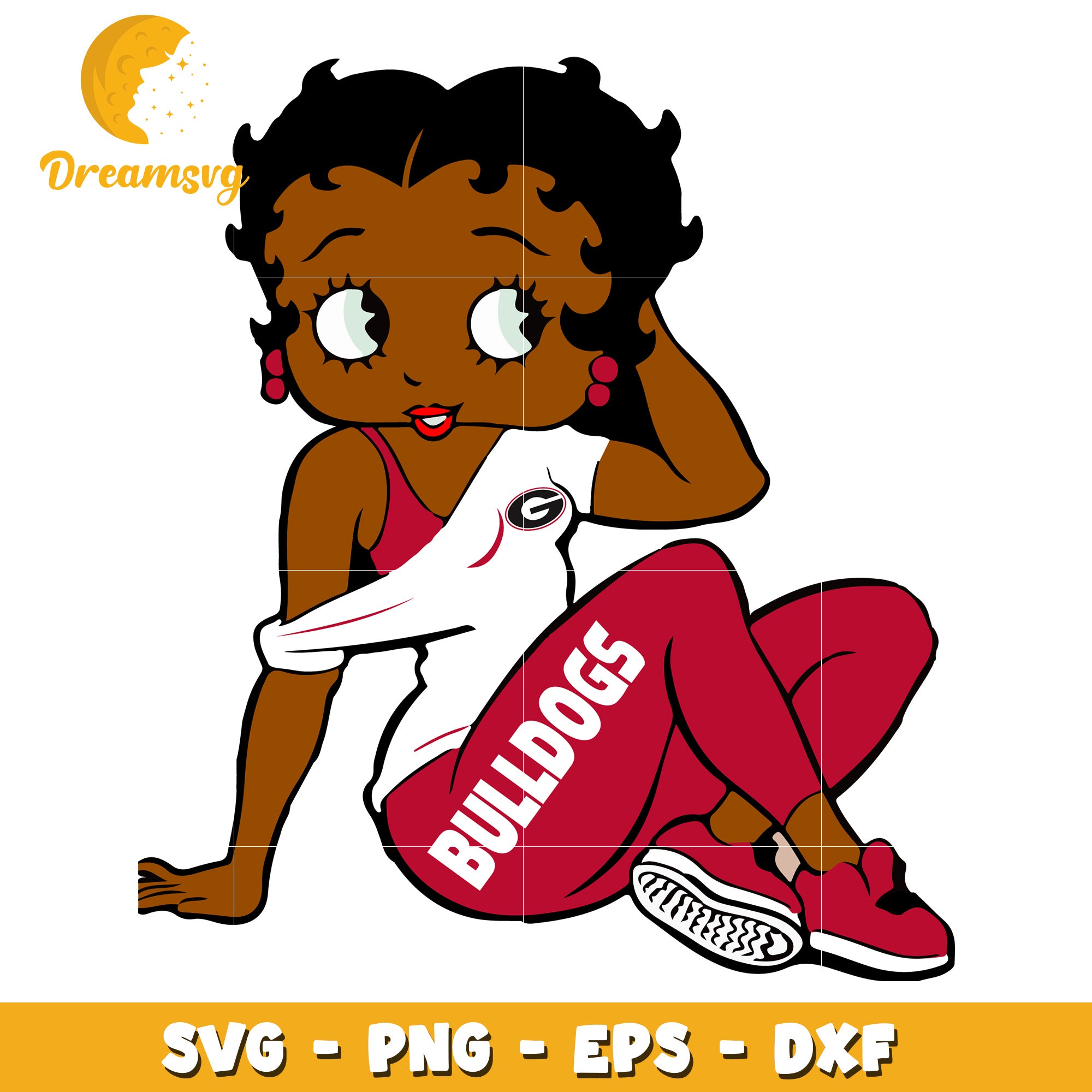 Black Betty Bulldog SVG Cut File