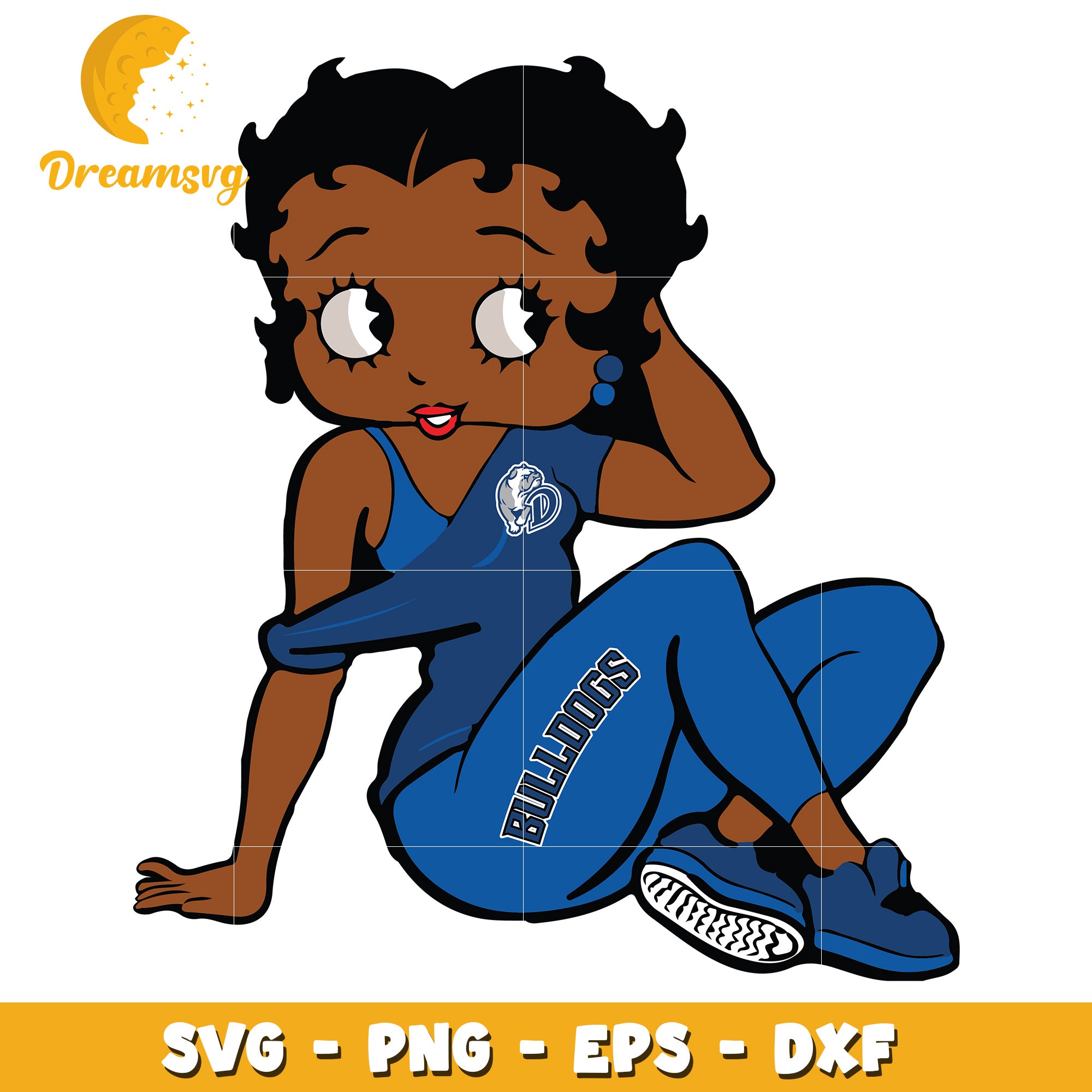 Black Betty Bulldog SVG PNG EPS DXF