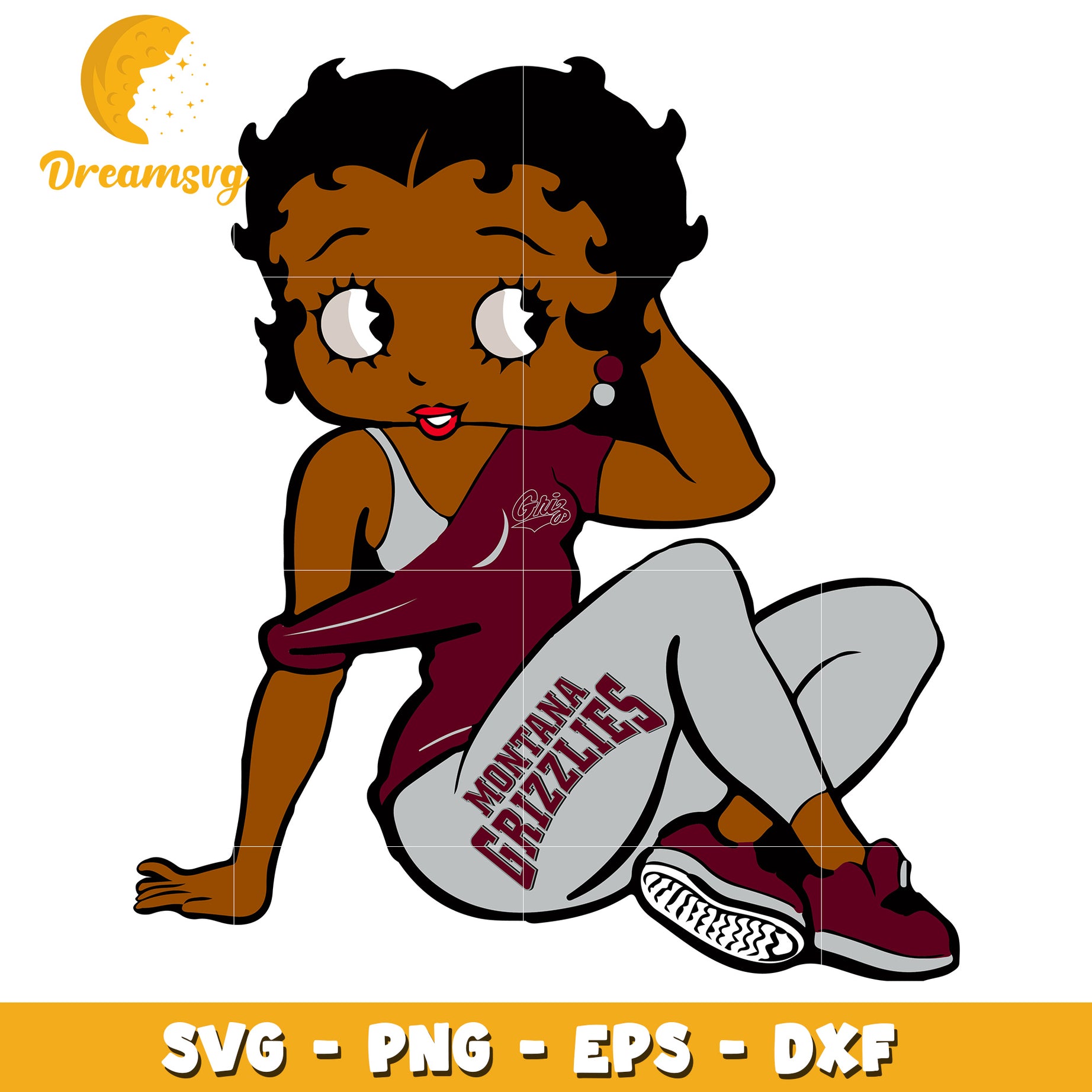 Black Betty Montana Grizzlies SVG PNG EPS DXF