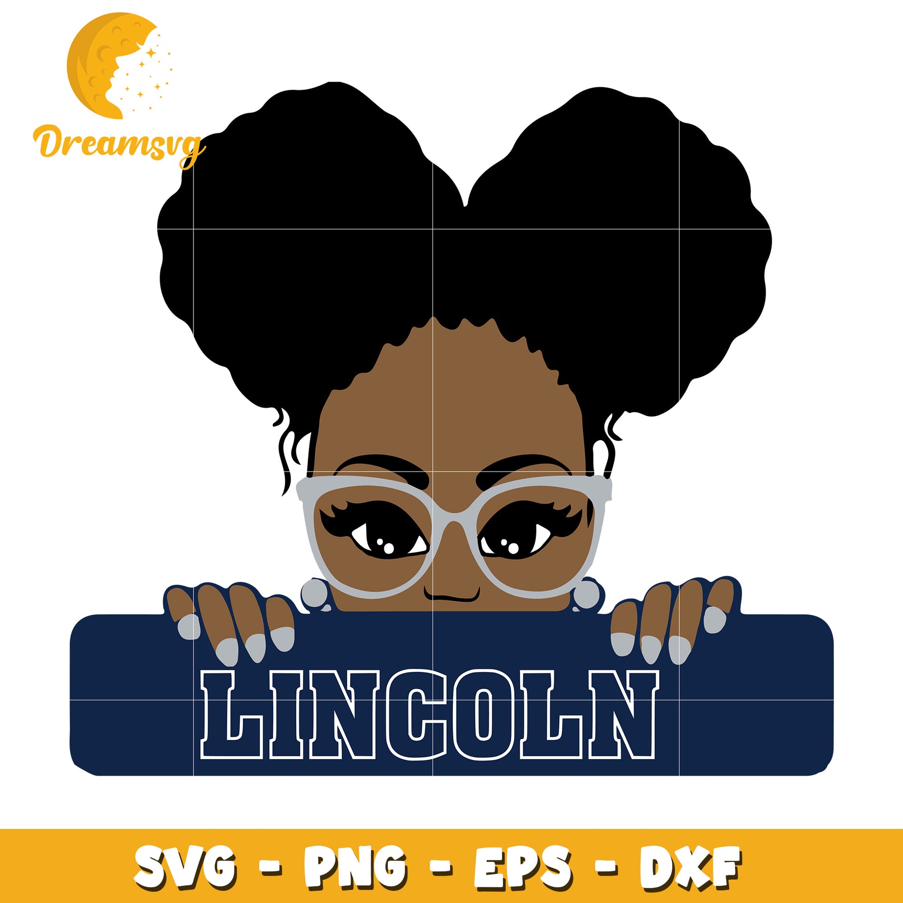 Black Girl Magic Lincoln SVG Cut File