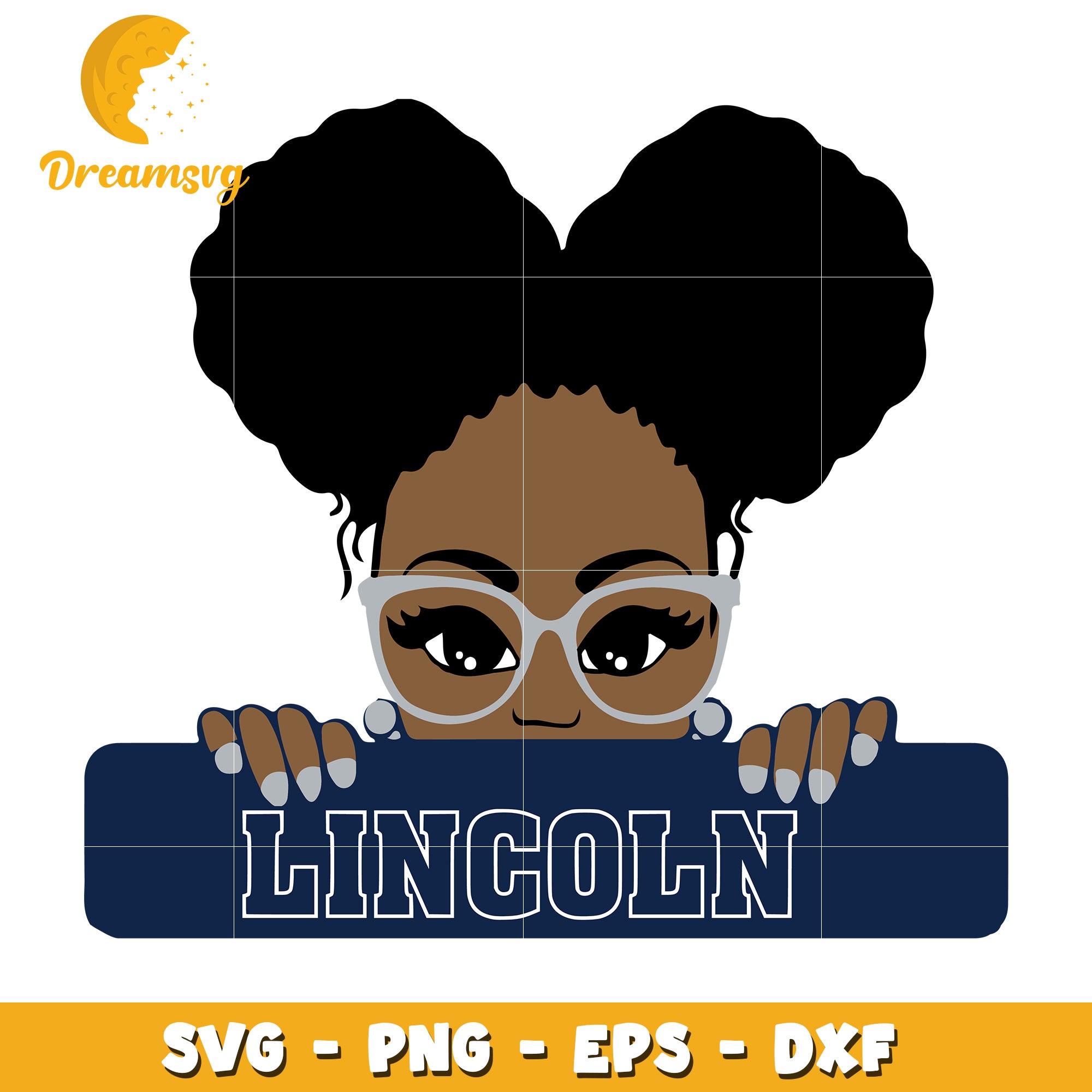 Black Girl Magic Lincoln SVG Cut File