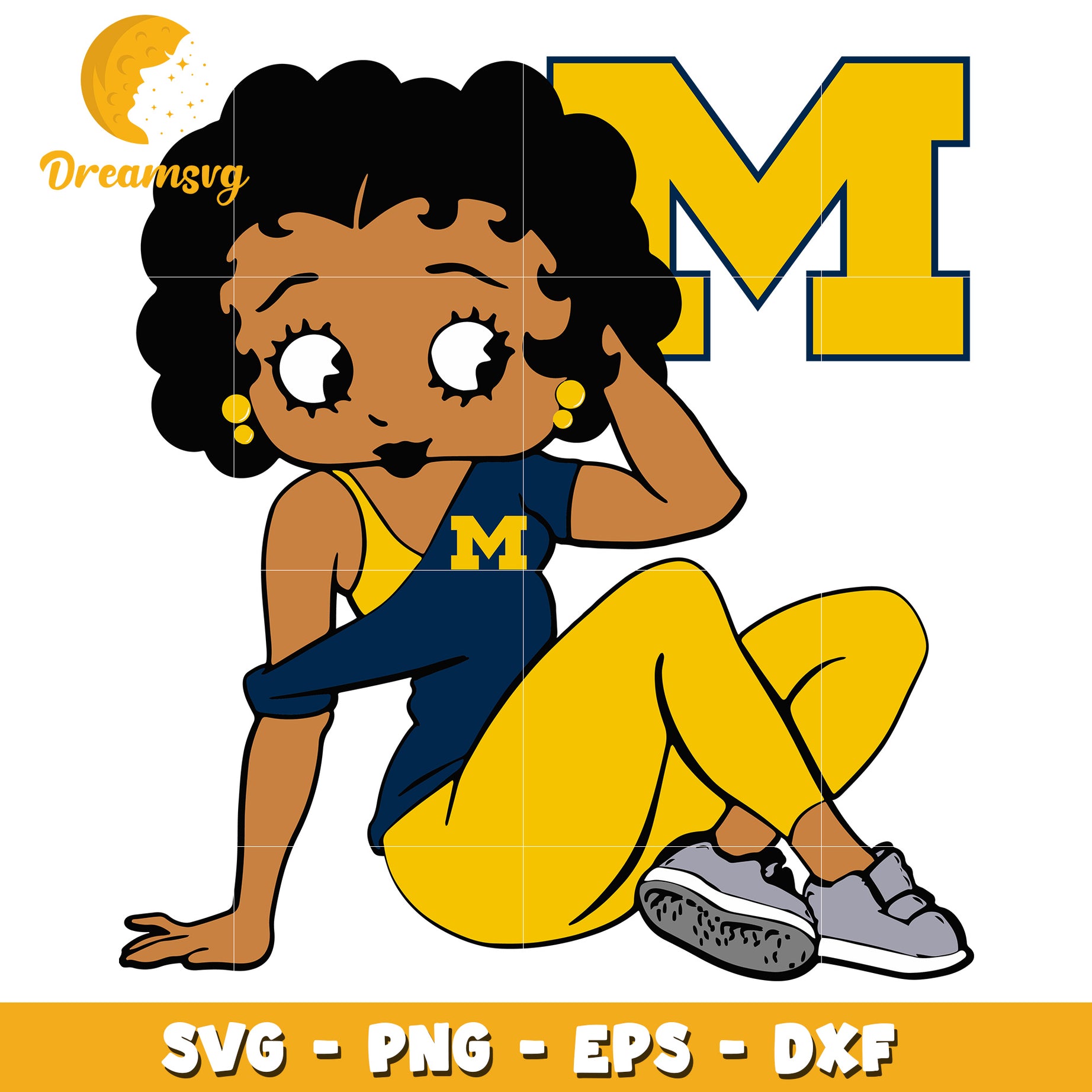 Black Girl Magic Michigan SVG PNG EPS DXF