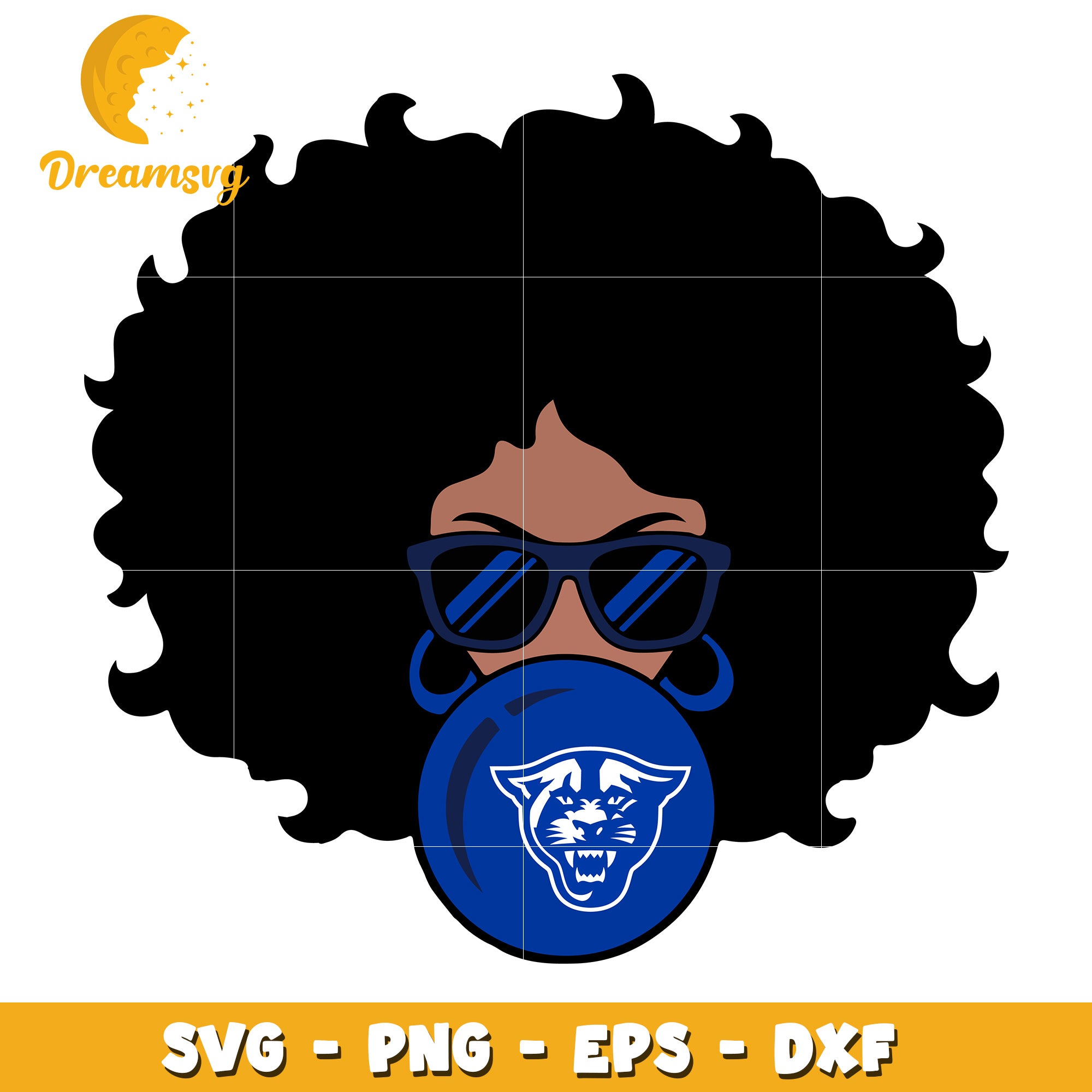 Black Girl Magic Panther SVG PNG EPS DXF