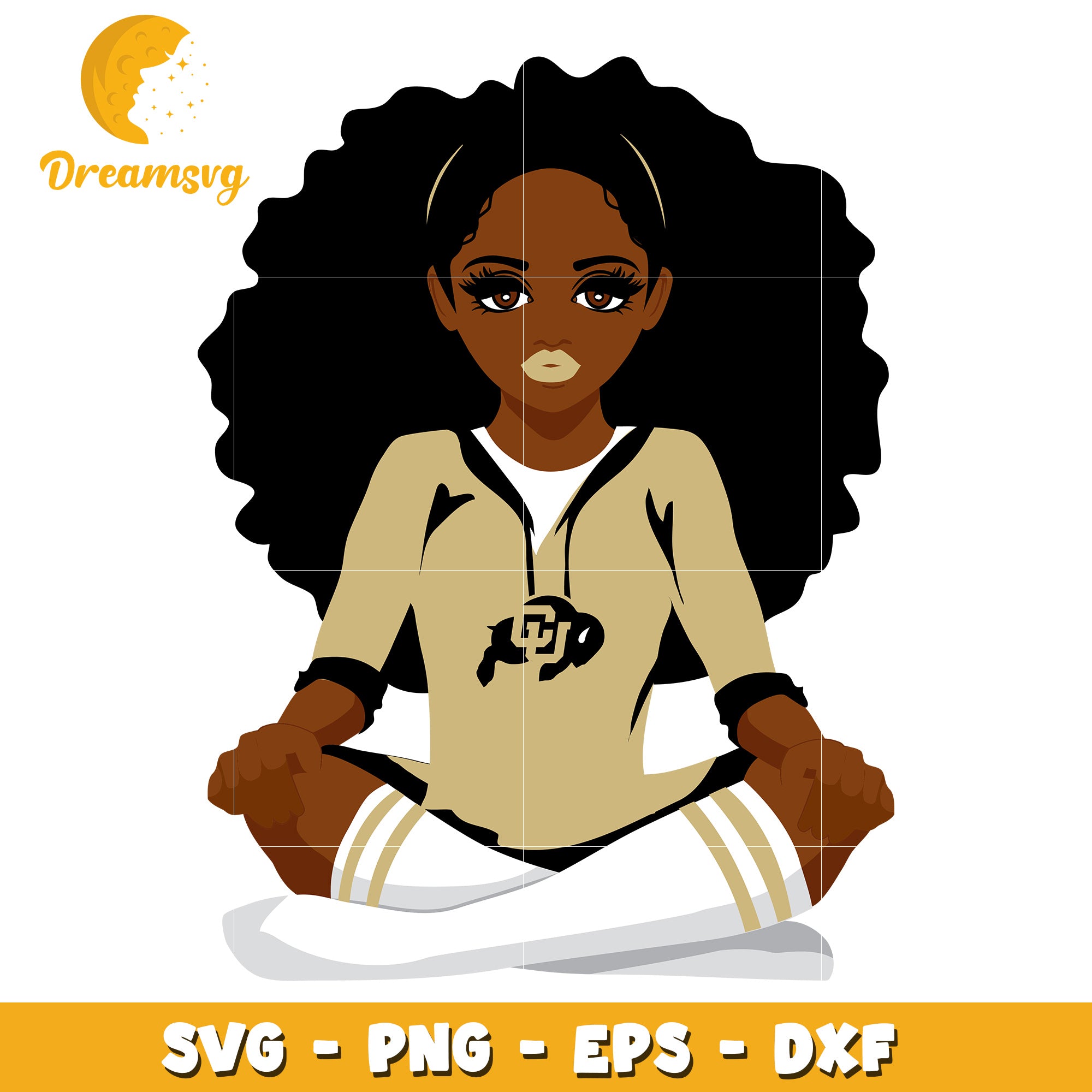 Black Girl Magic Yoga SVG PNG EPS DXF