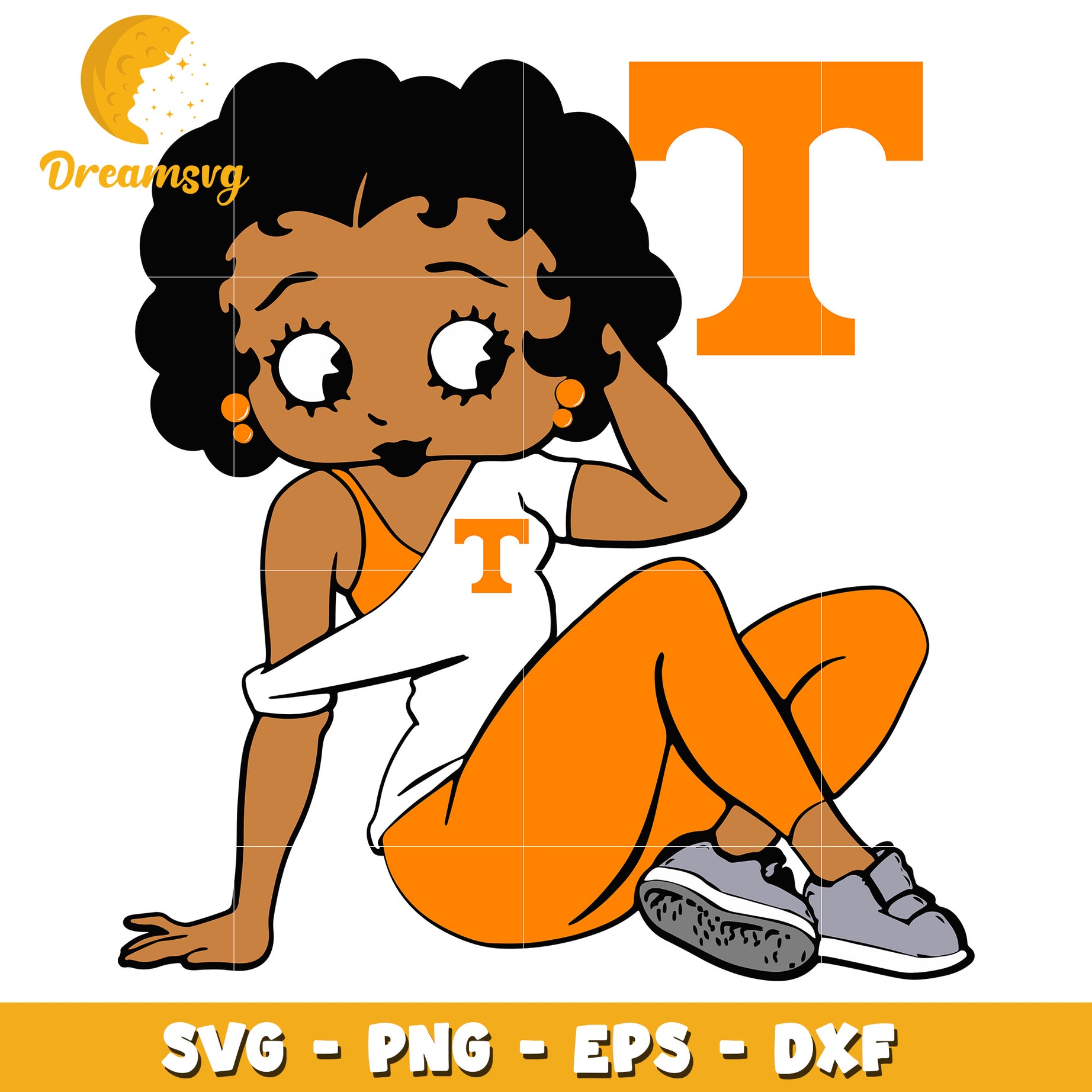 Black Girl Tennessee SVG PNG EPS DXF