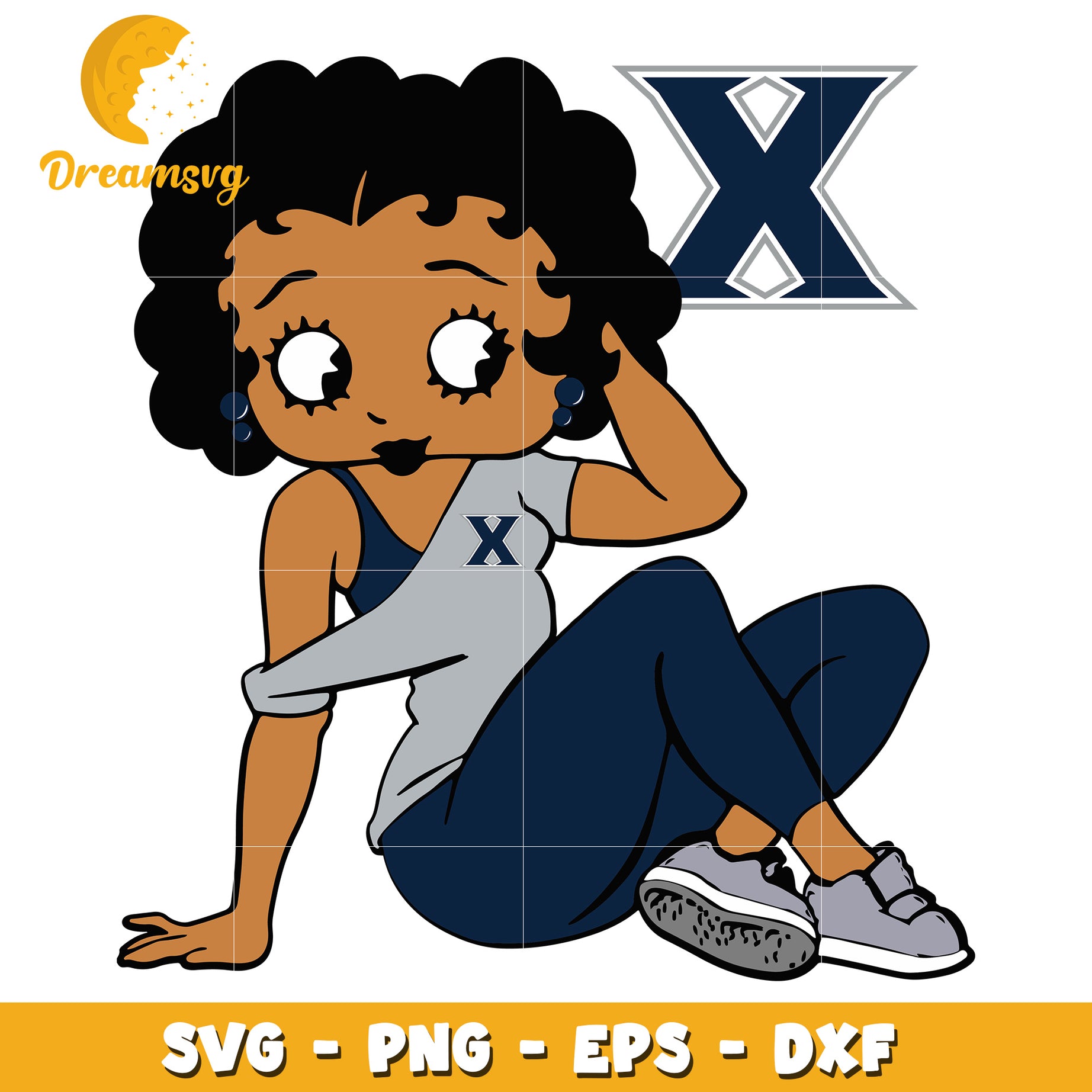 Black Girl X SVG Cut File