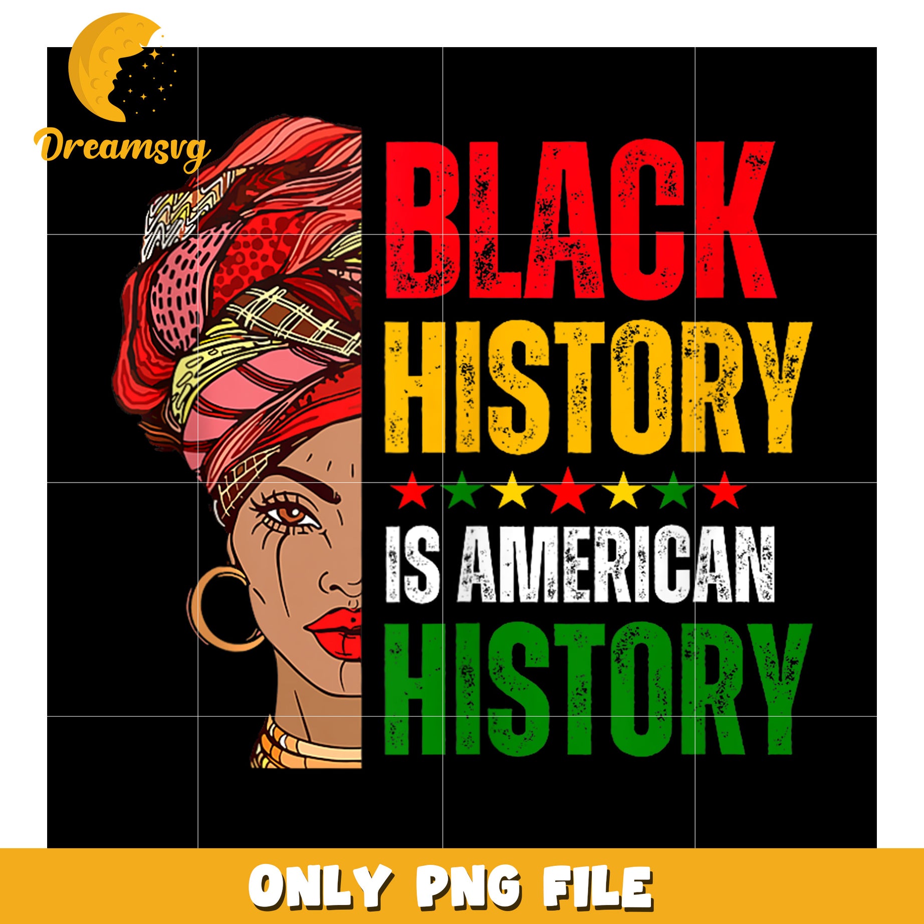 Black History Is American History PNG