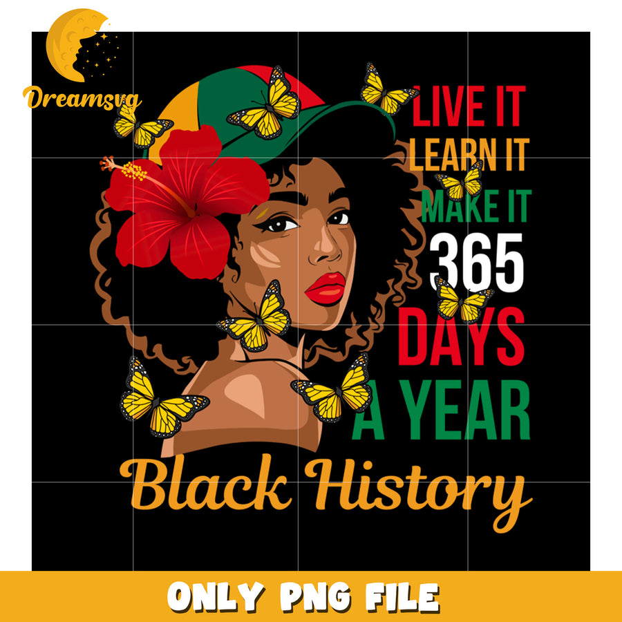 Black History Month PNG 365 Days a Year