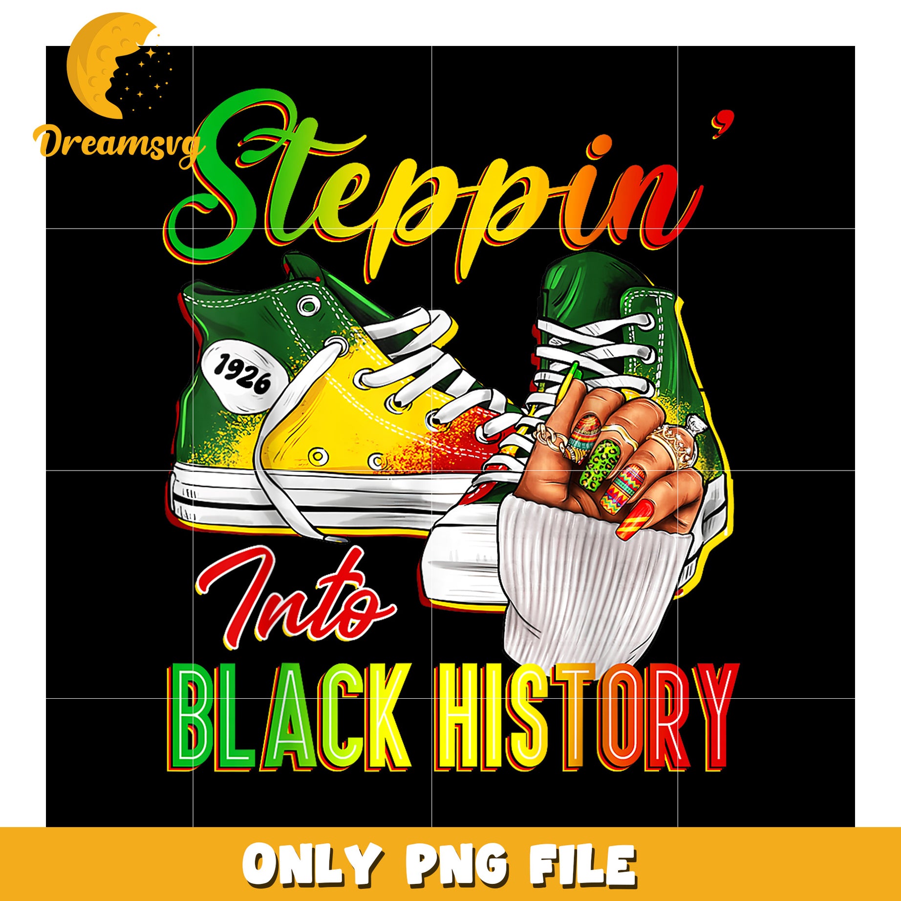 Black History Month Sneakers PNG