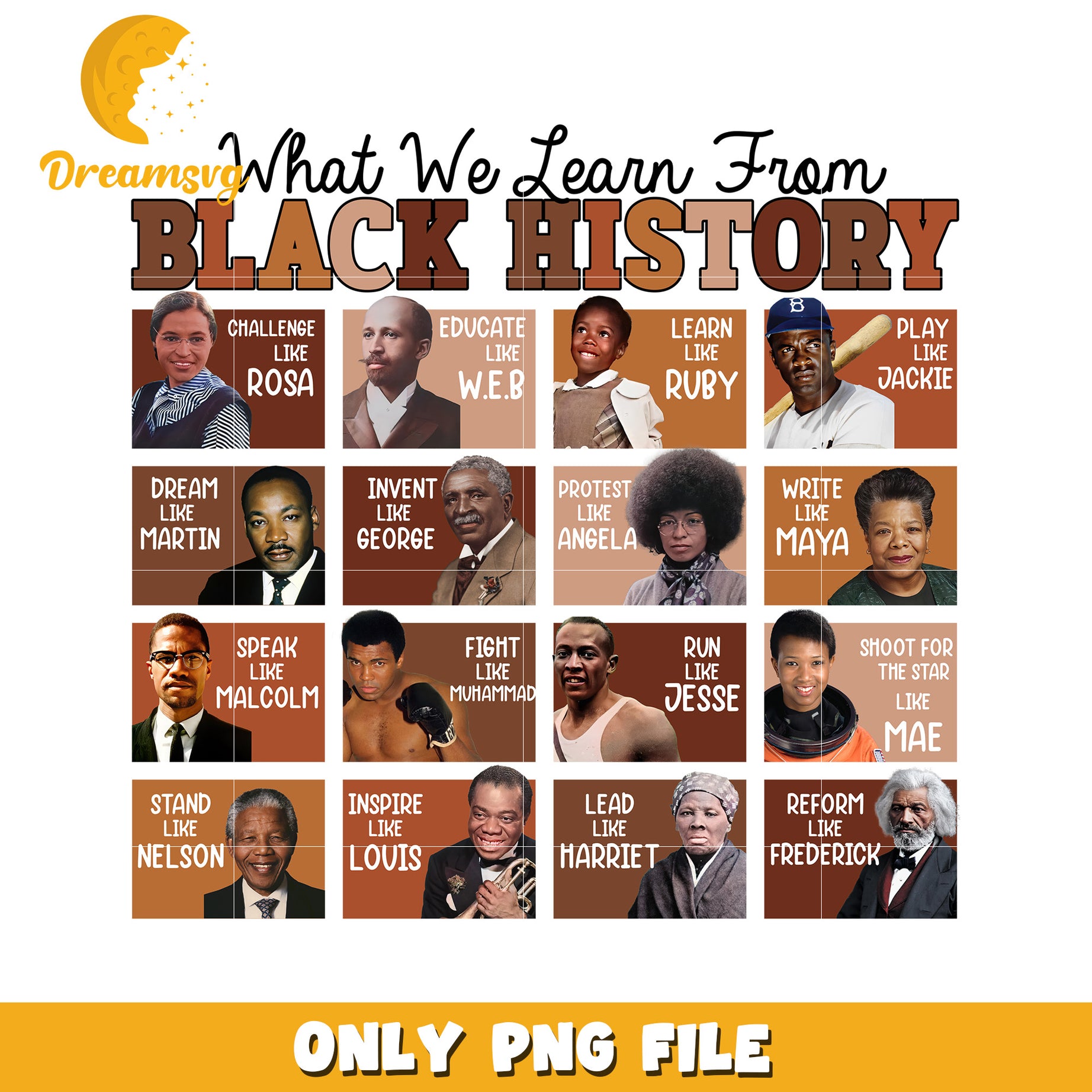 Black History PNG Inspiring Figures