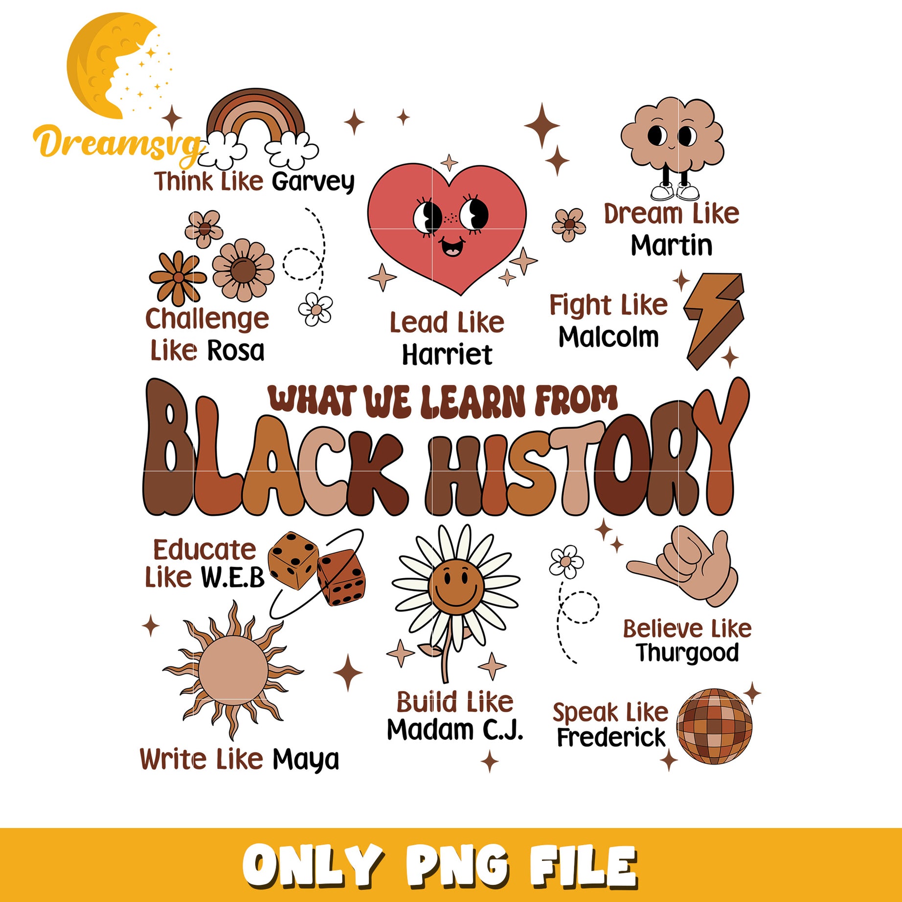 Black History PNG Quotes & Illustrations