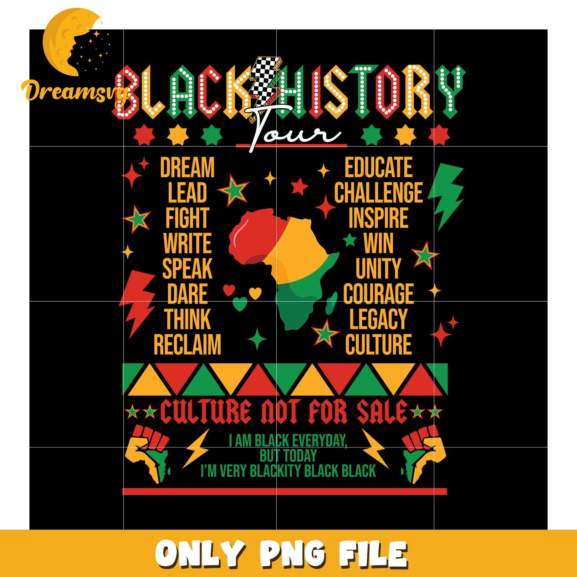 Black History Tour PNG Graphic