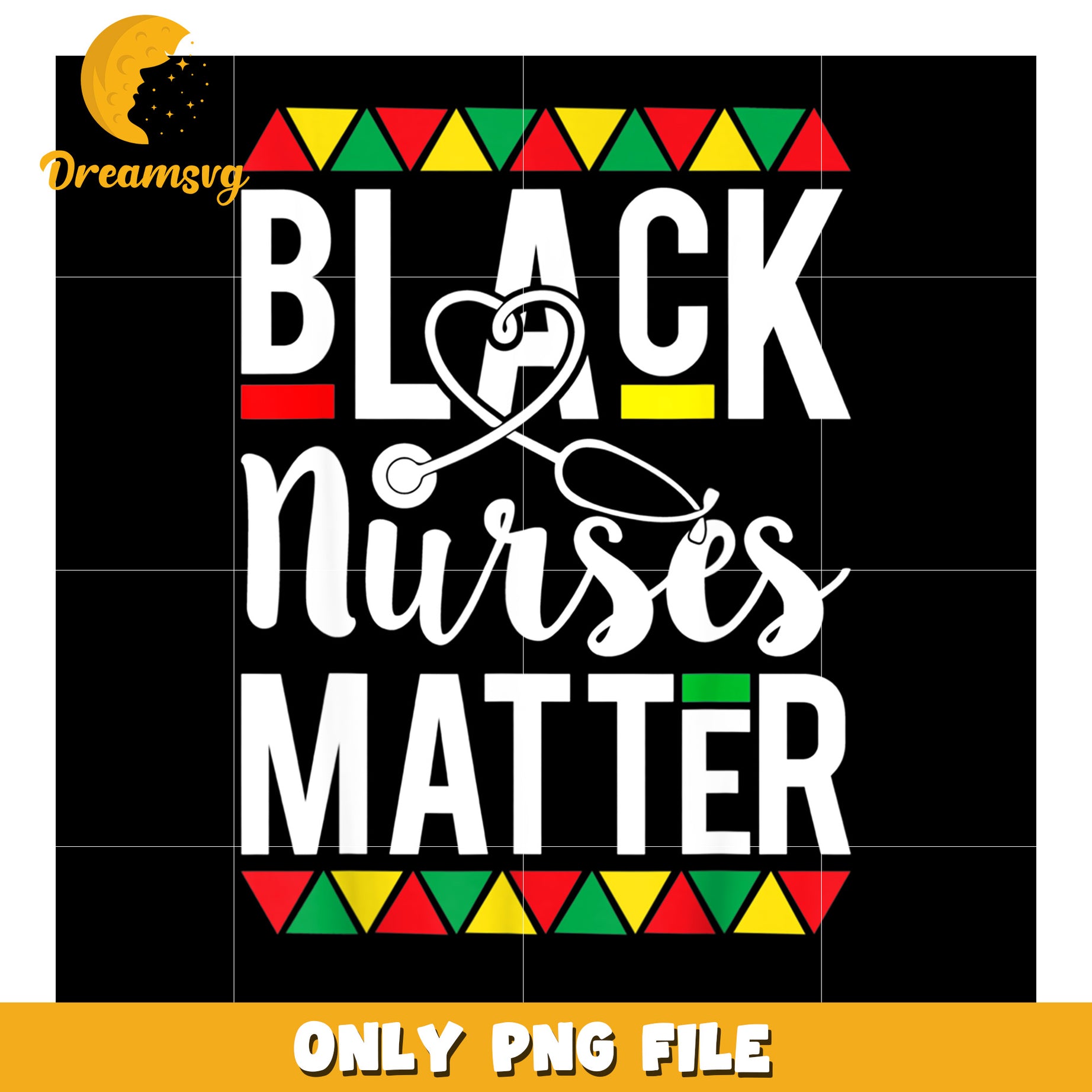 Black Nurses Matter PNG Graphic