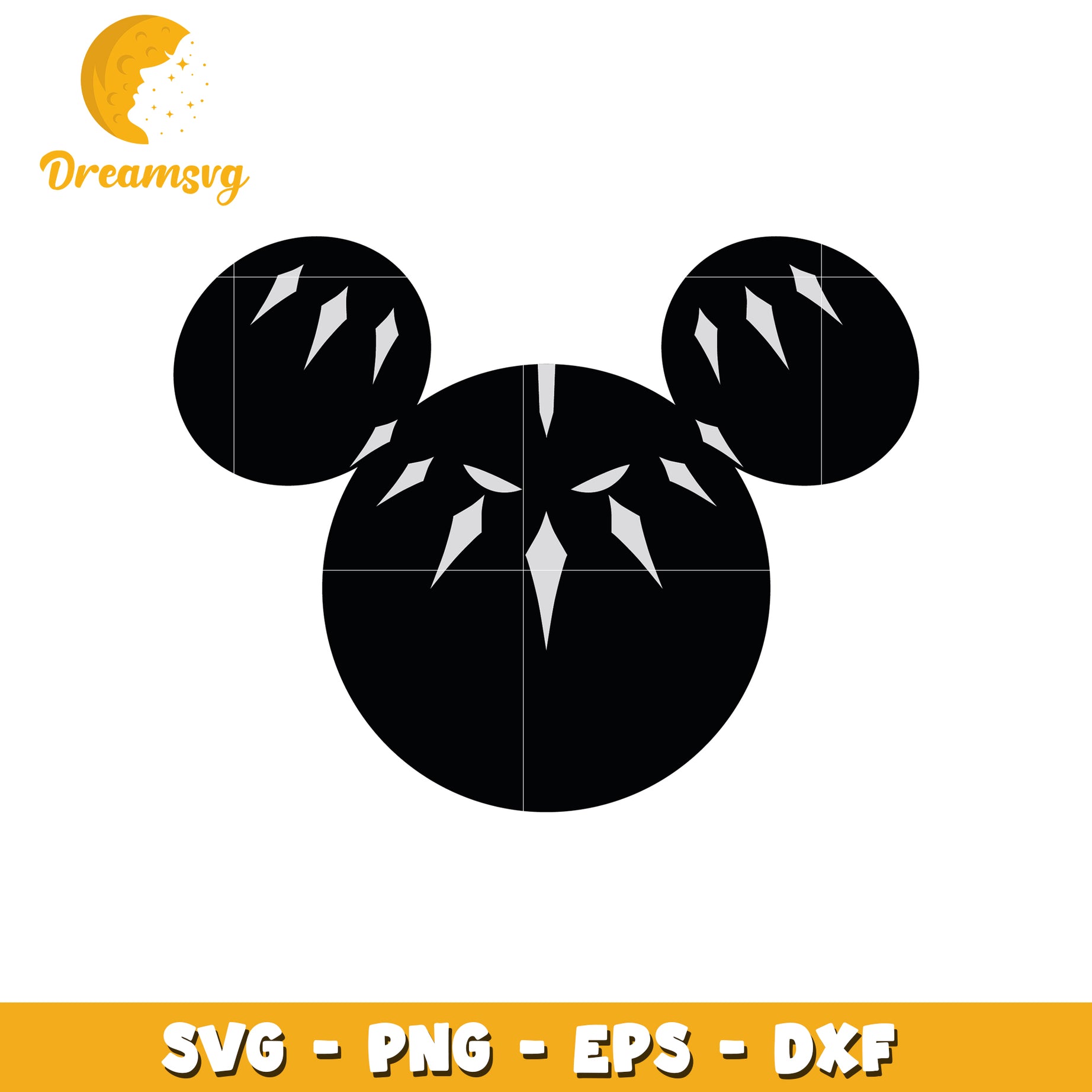 Black Panther Mickey SVG Cut File