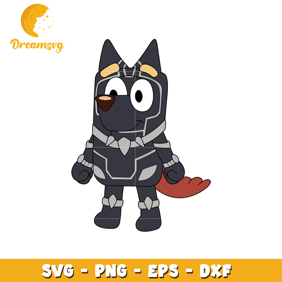 Black Panther Puppy SVG PNG EPS DXF
