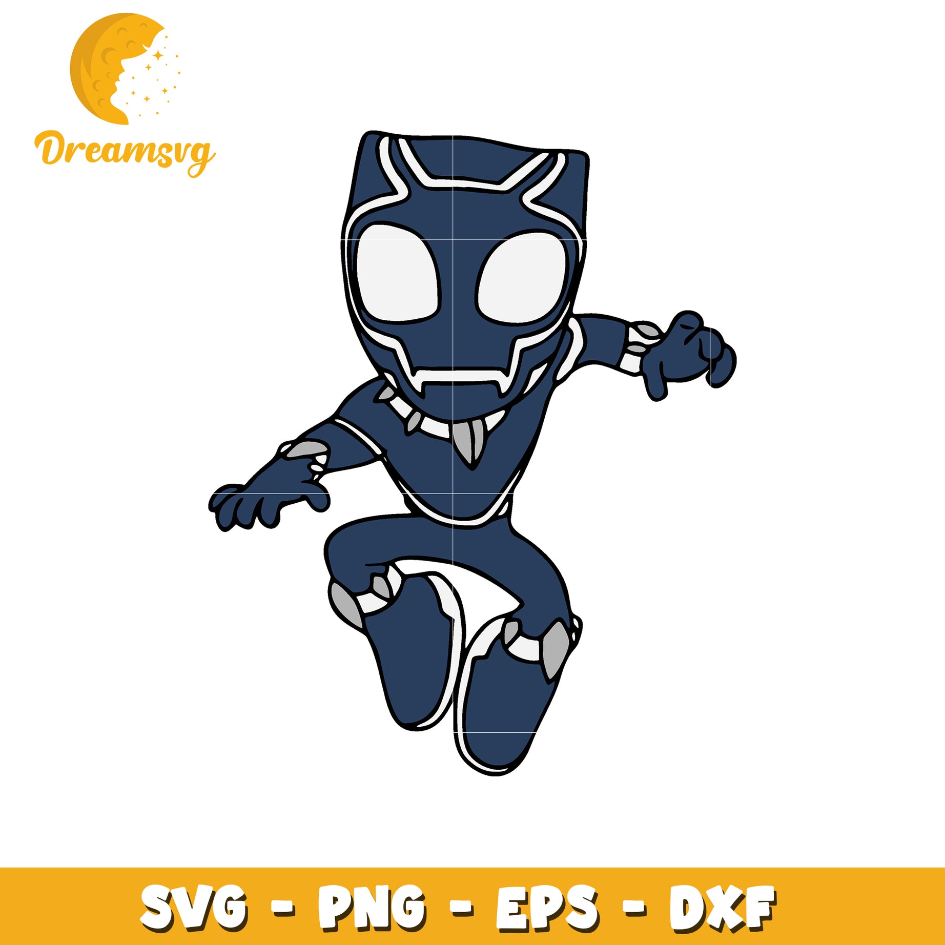 Black Panther SVG PNG EPS DXF Cut File