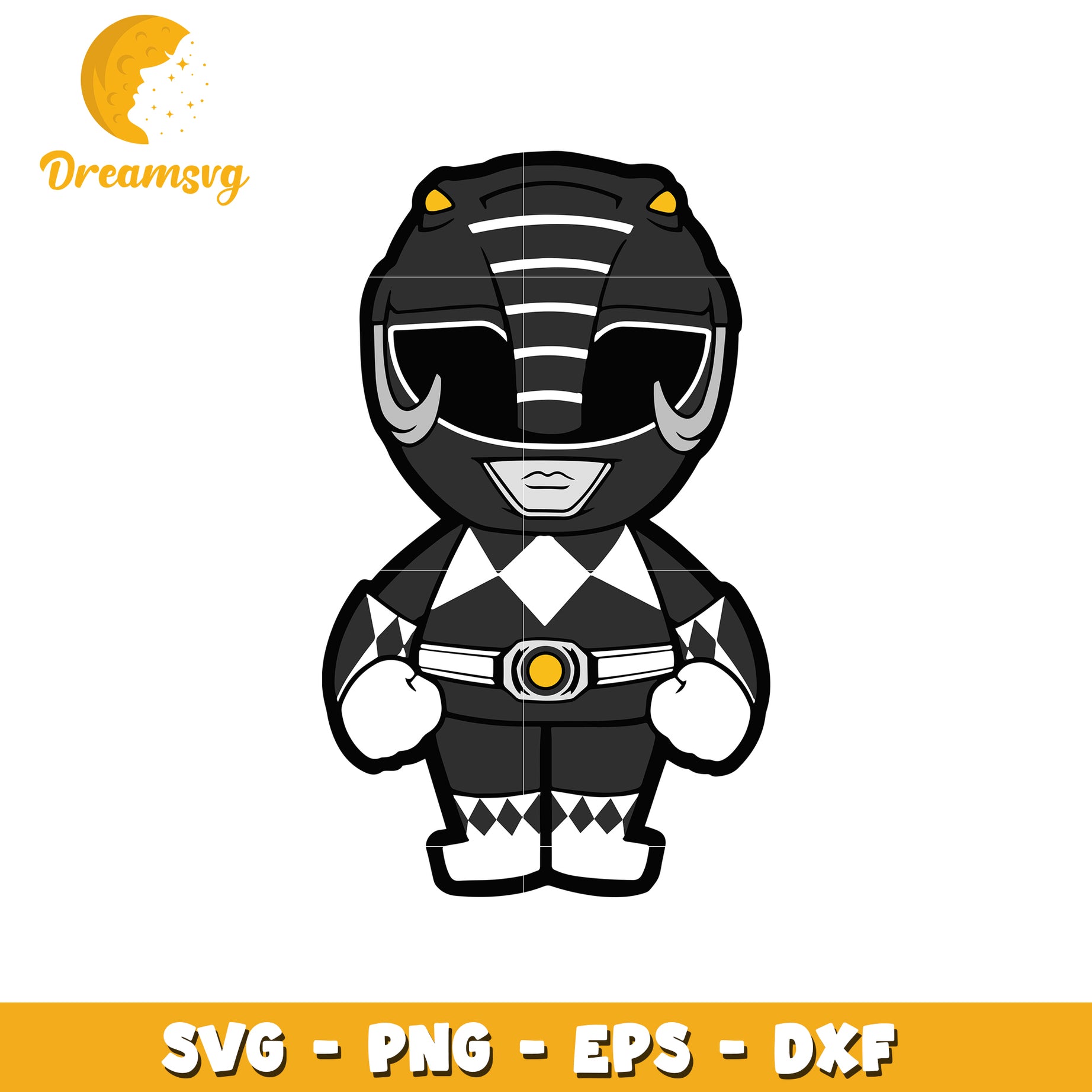 Black Ranger SVG PNG EPS DXF Files
