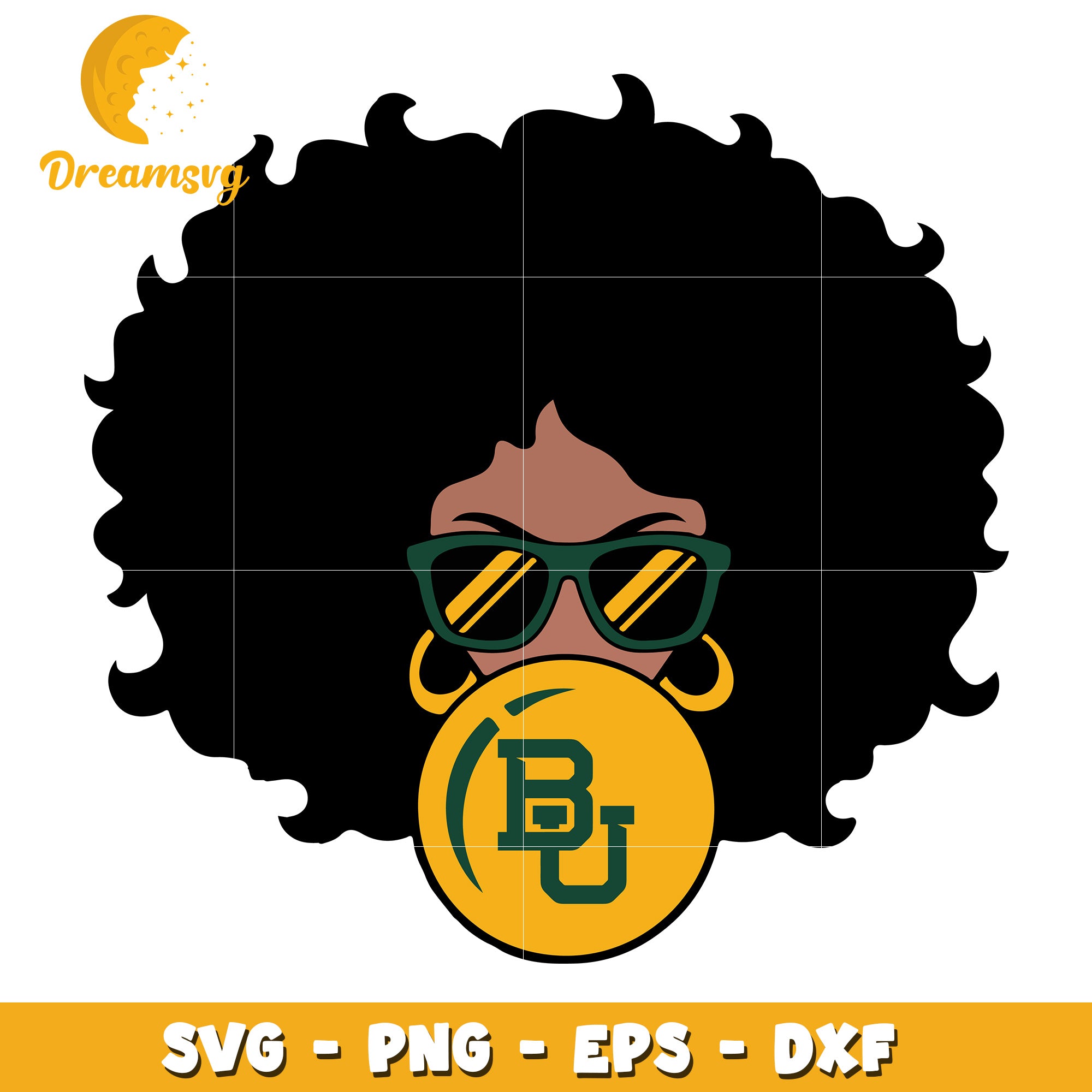 Black Woman BU Bubblegum SVG PNG EPS DXF