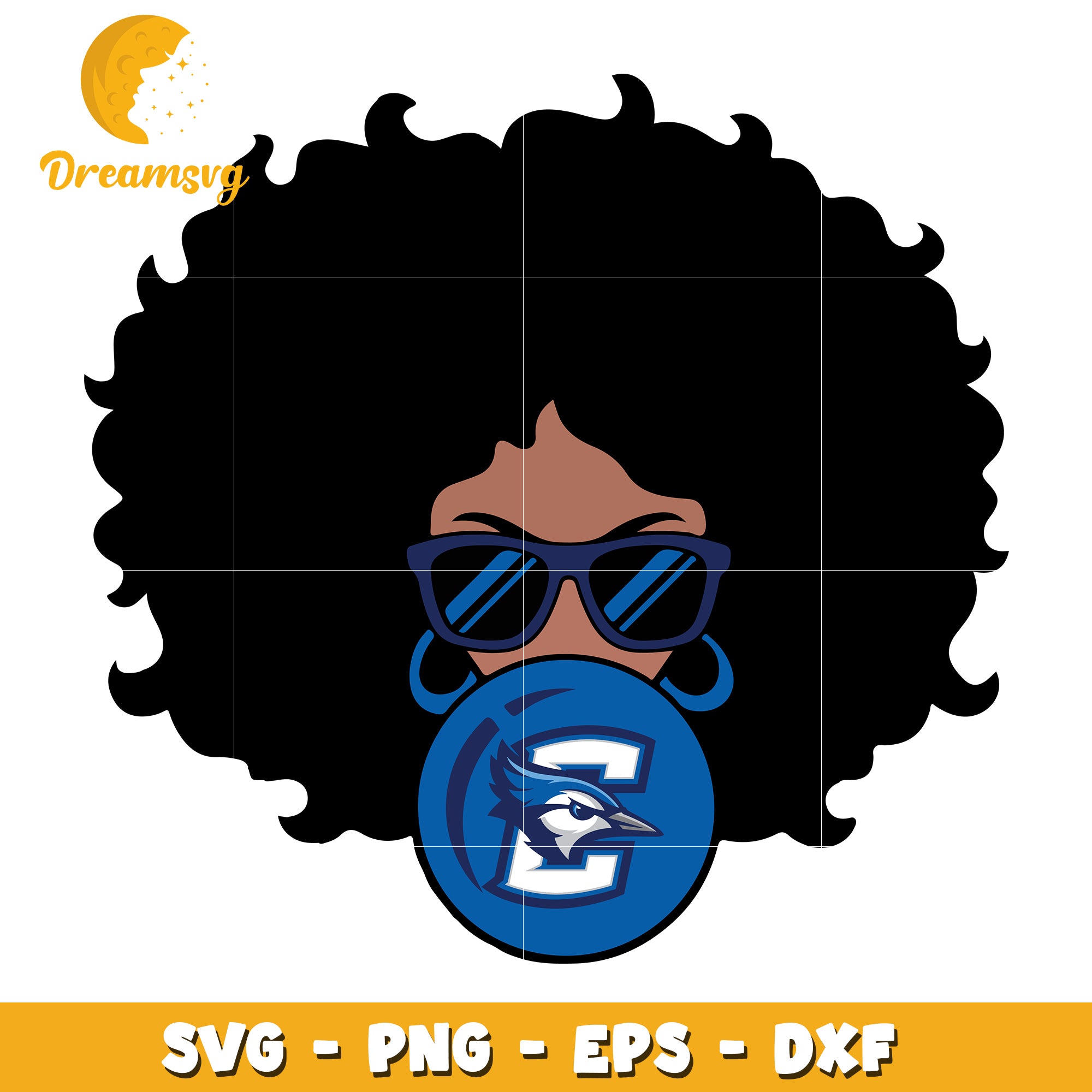 Black Woman Mask SVG PNG EPS DXF