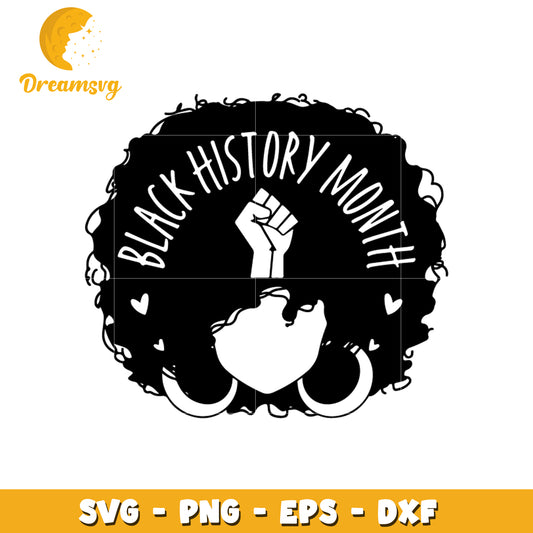Black history month fit symbol svg, Black history month svg