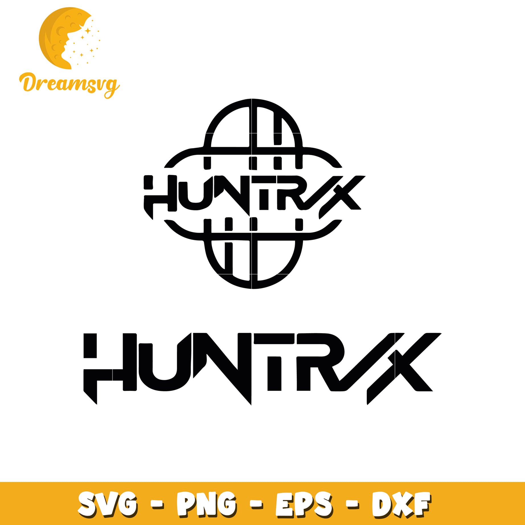 Black logo huntrix svg, huntrix and saja svg, kpop cartoon song svg