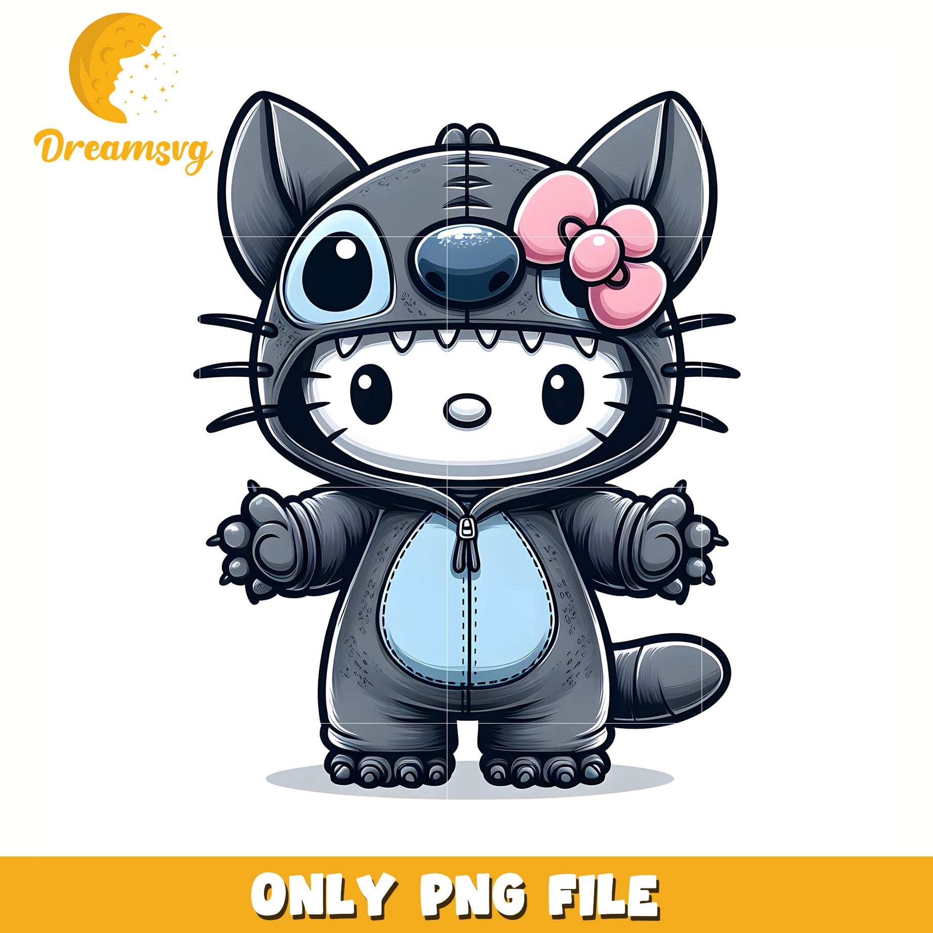 Black stitch png, hello kitty adidas png, cute hello kitty png