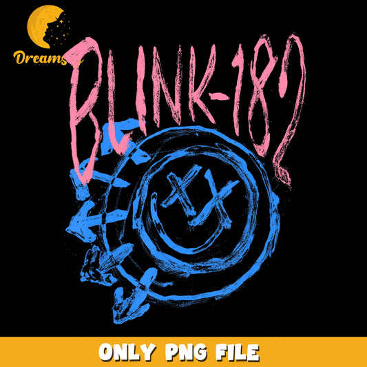 Blink-182 Smiley Face Rock Band Logo PNG, Punk Music, Retro PNG