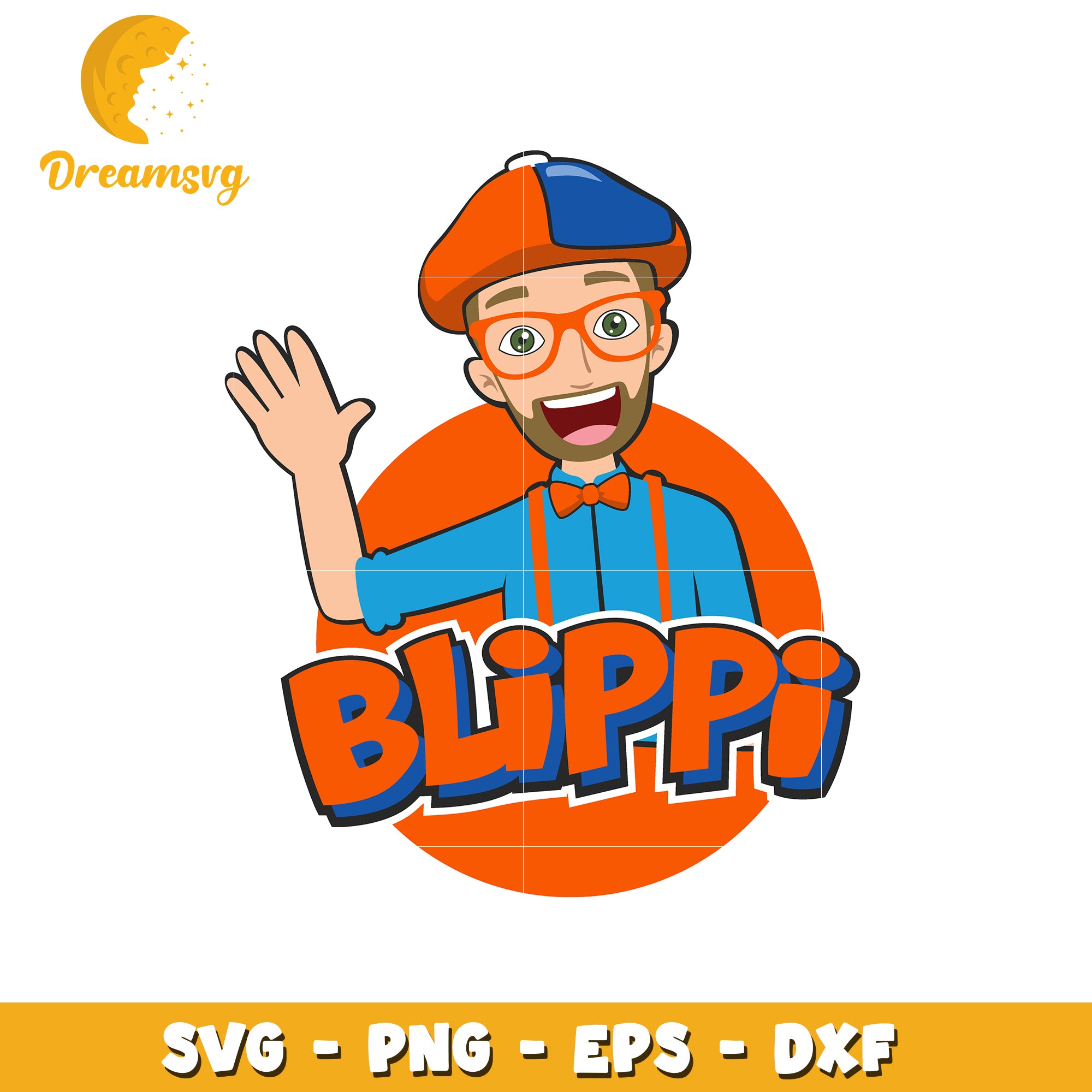 Blippi SVG PNG EPS DXF Cut Files