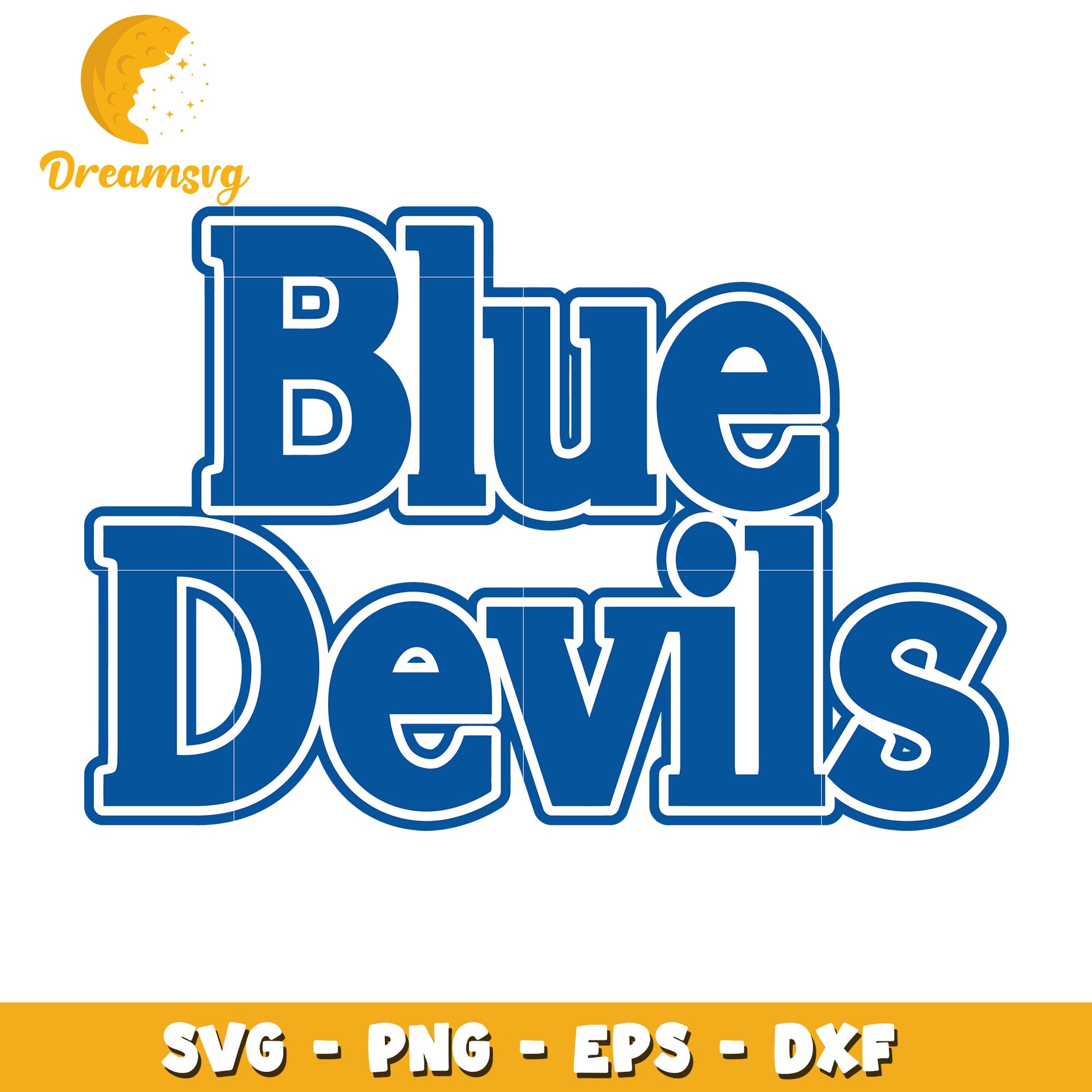 Blue Devils SVG PNG EPS DXF Cut File