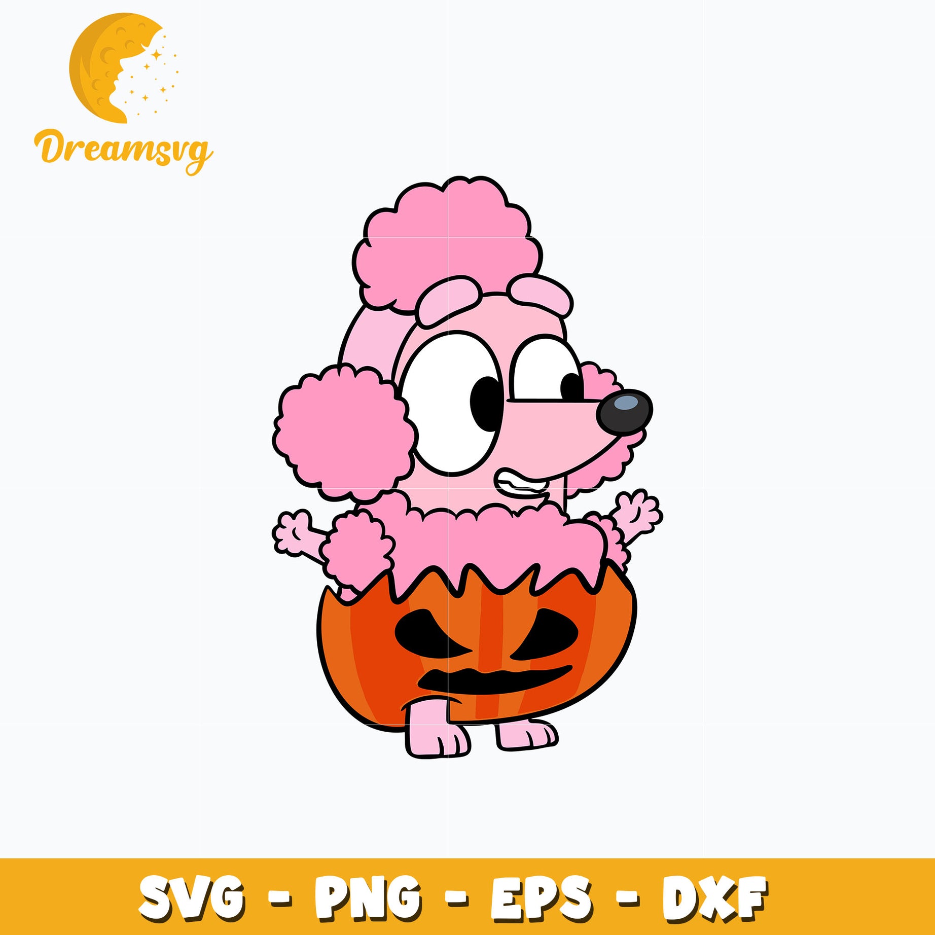 Coco Dog Pumpkin Svg, Bluey Halloween Svg