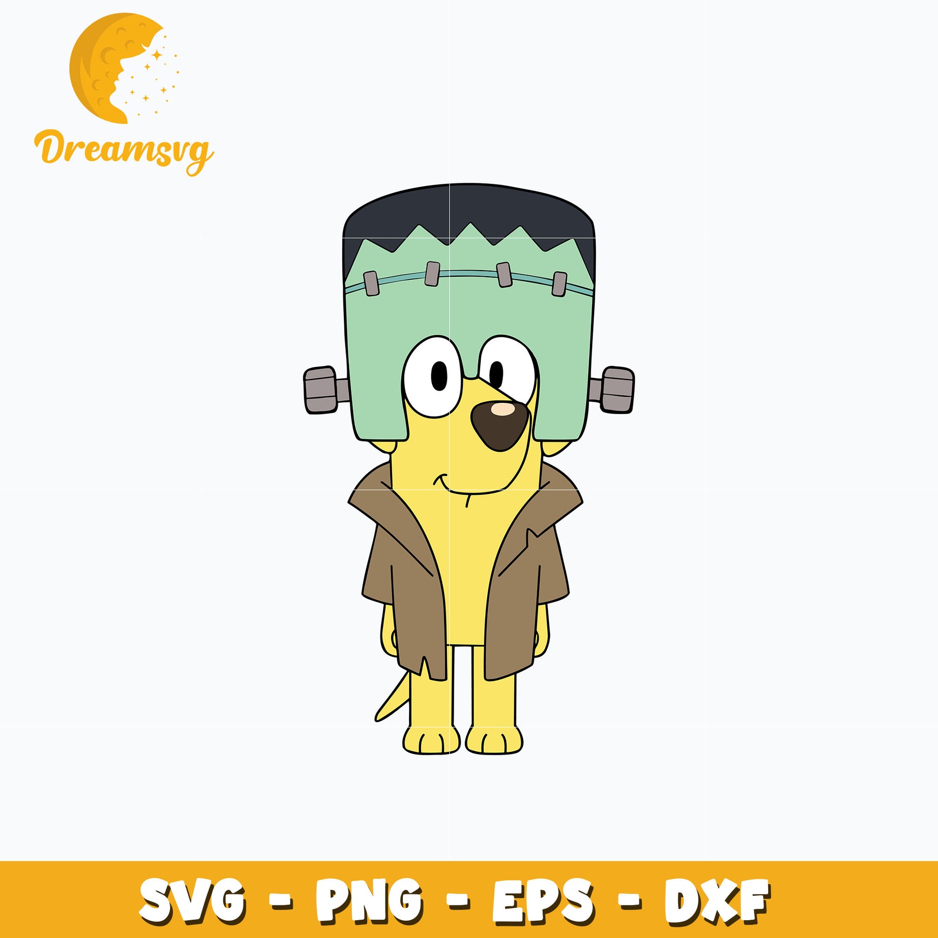 Bluey Lucky Halloween Svg, Bluey Halloween Svg