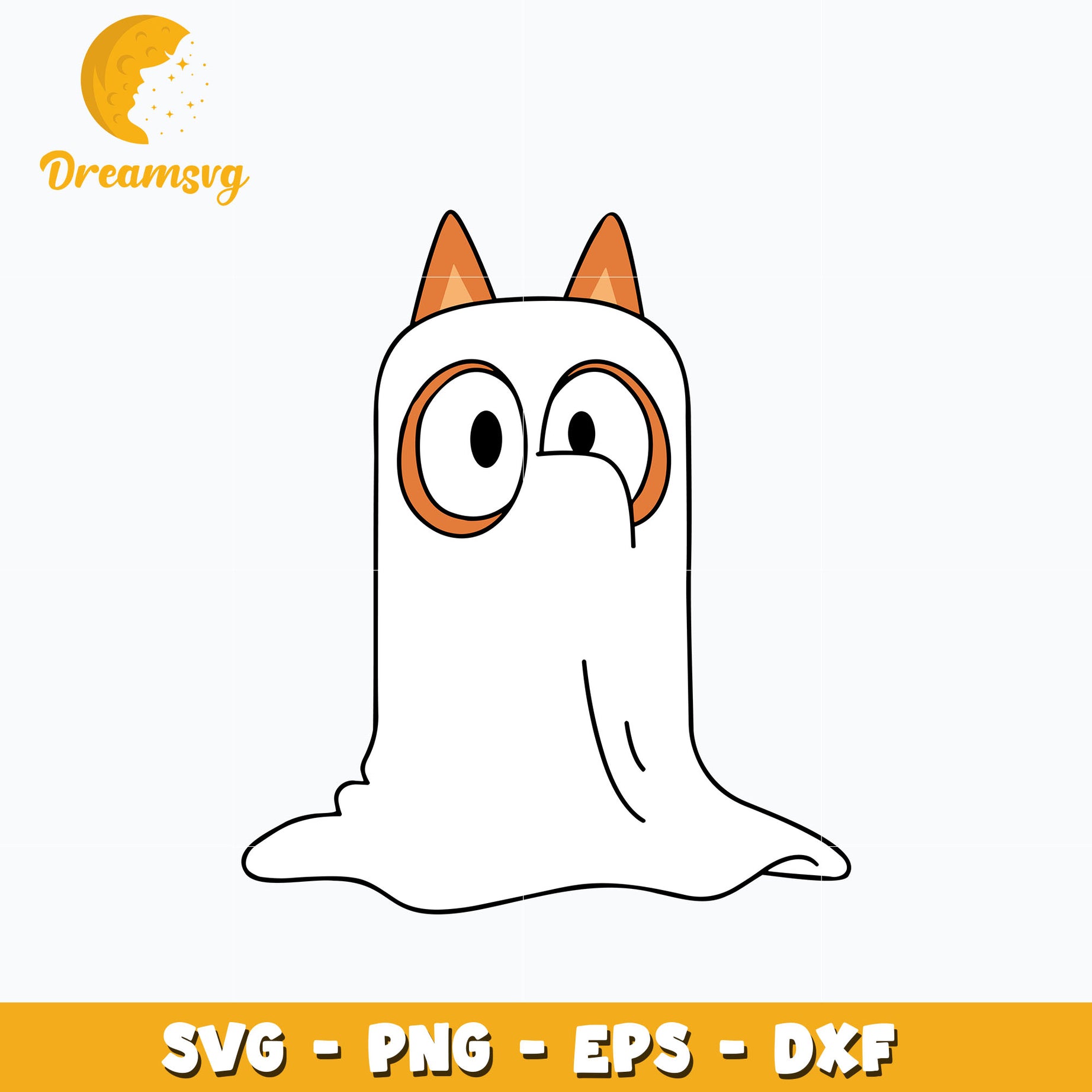 Ghost Bingo Halloween Svg, Bluey Halloween Svg