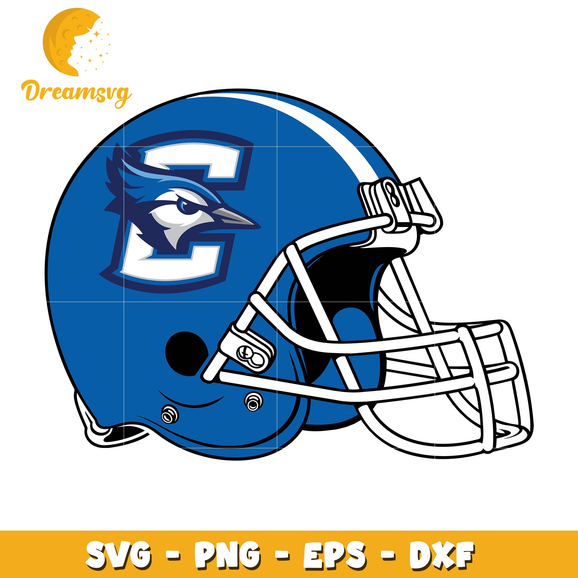 Blue Jay Football Helmet SVG Design for Sports Fans and Crafters