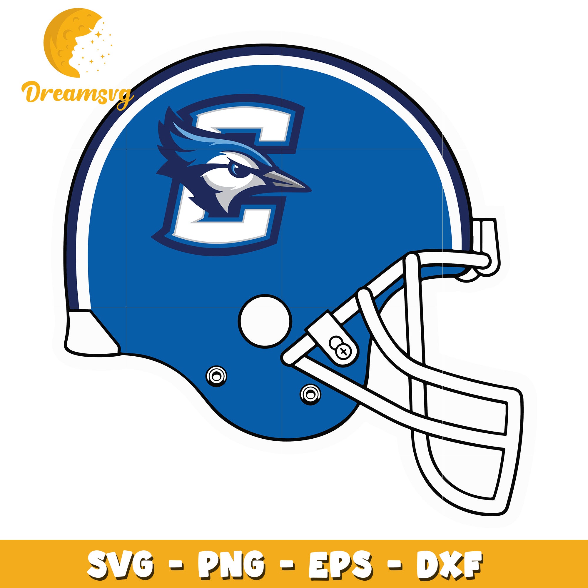 Blue Jay Football Helmet SVG PNG EPS DXF