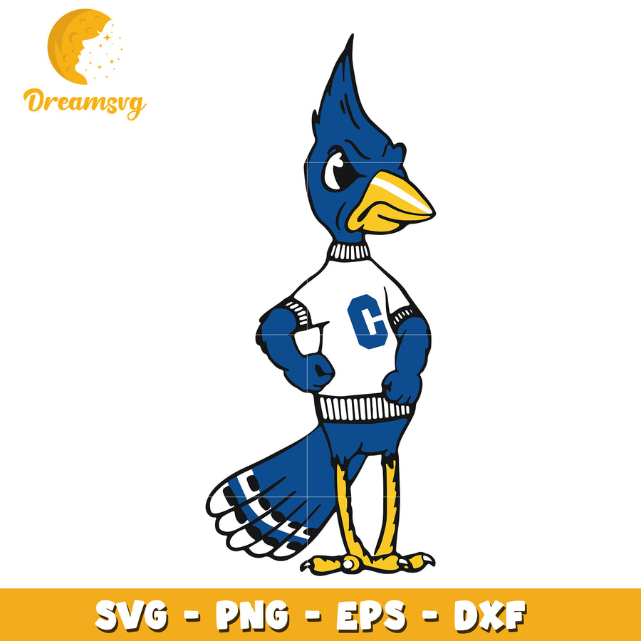 Blue Jay Mascot SVG PNG EPS DXF