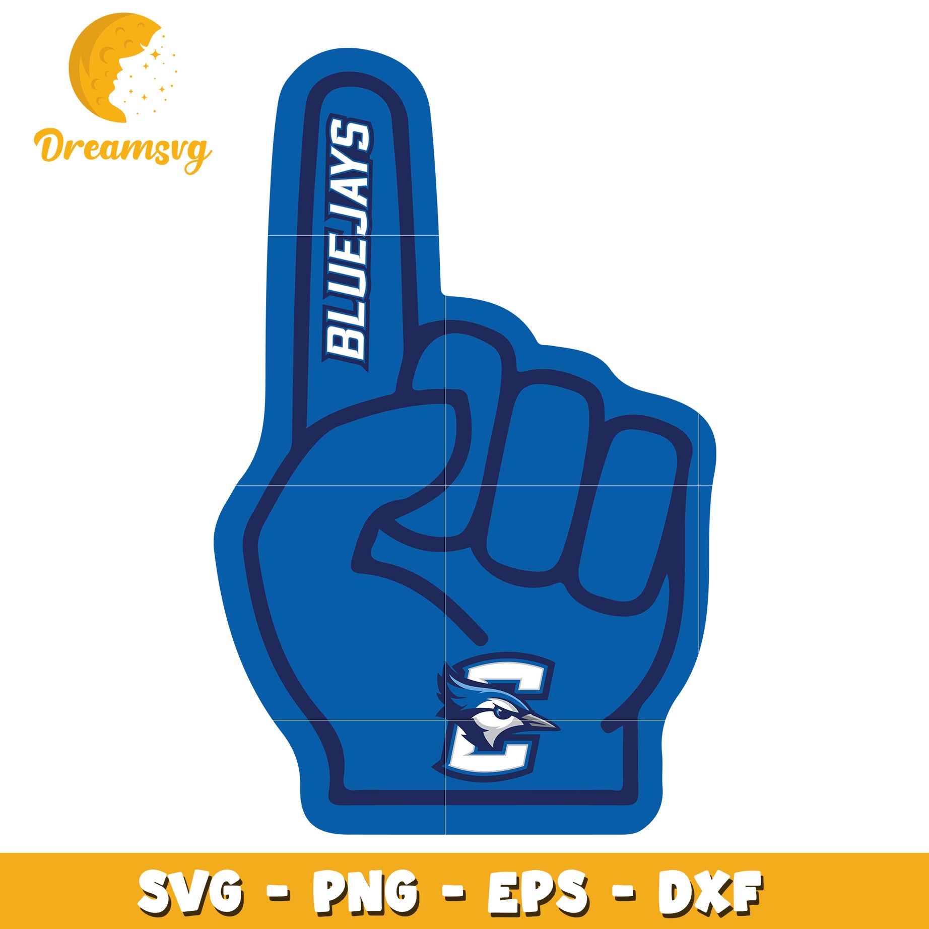 Blue Jays Foam Finger SVG PNG EPS DXF