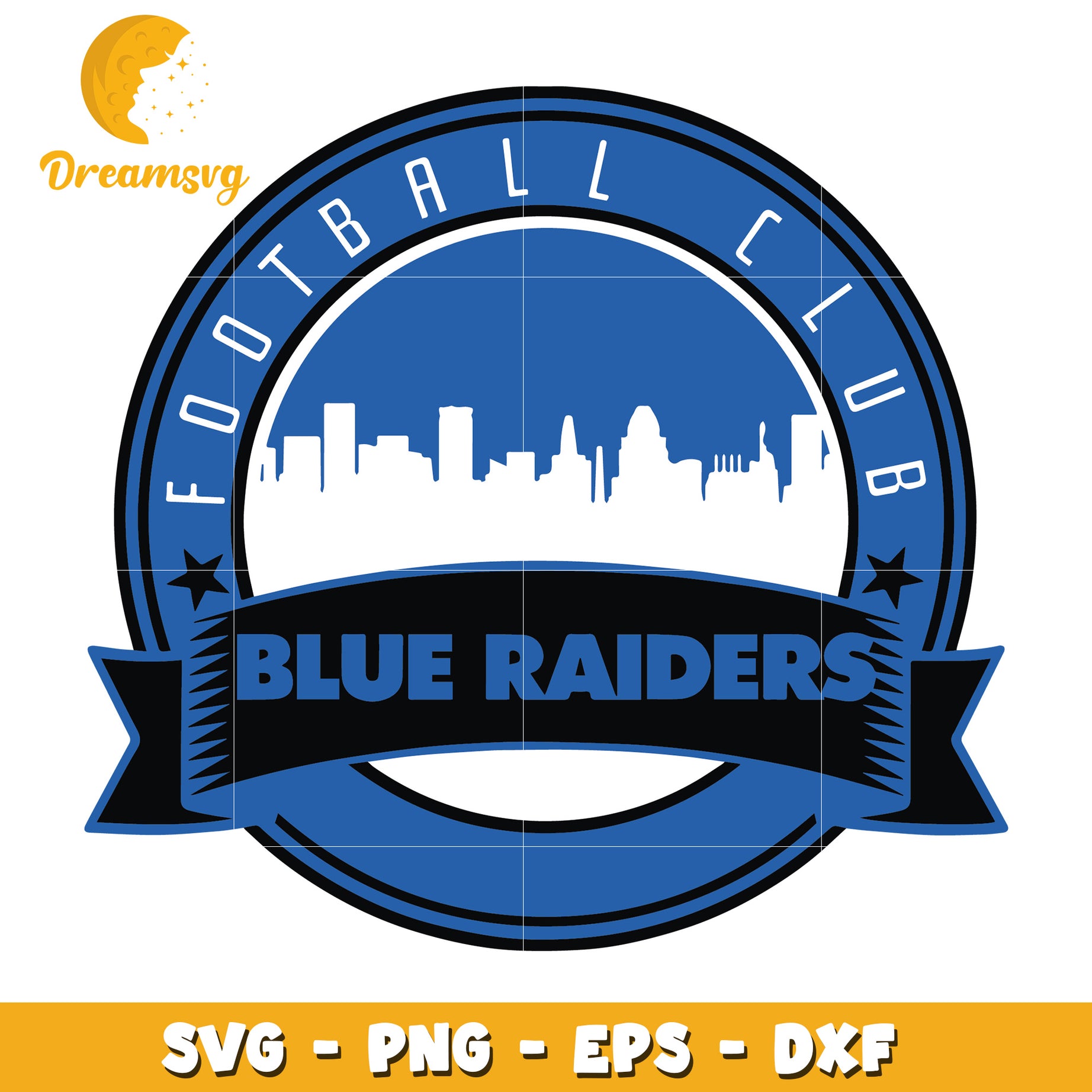 Blue Raiders Football Club SVG Cut File