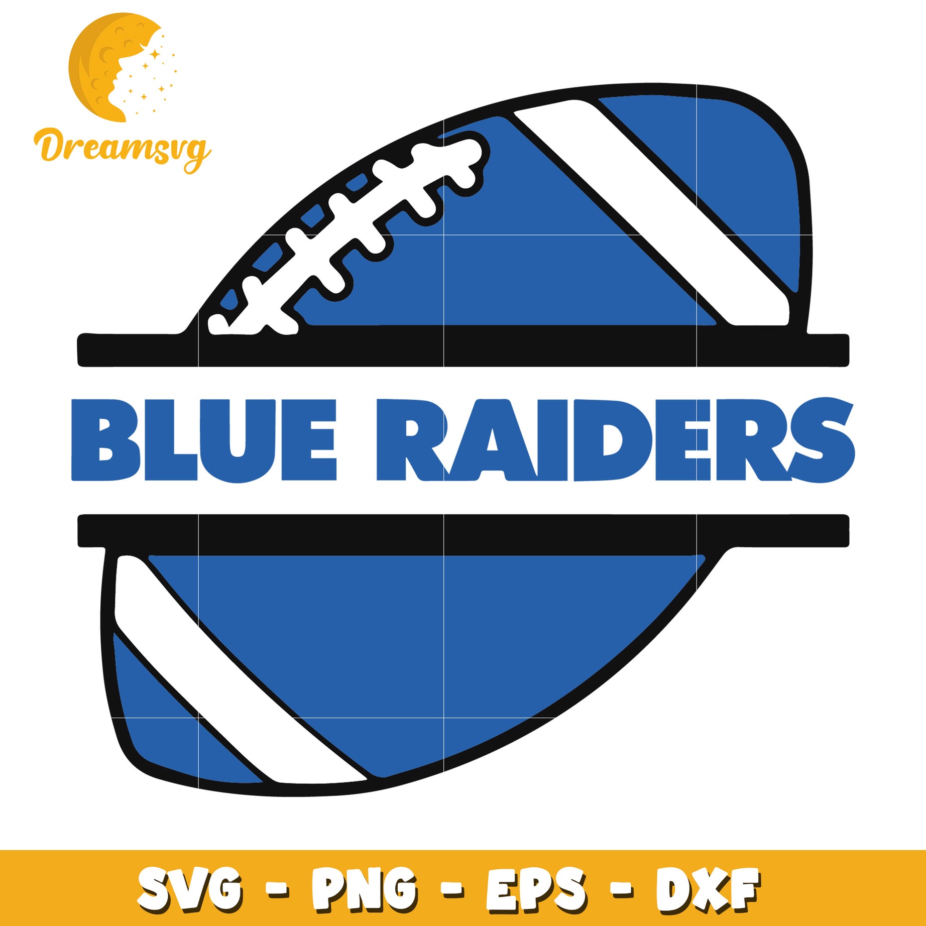 Blue Raiders Football SVG Cut File