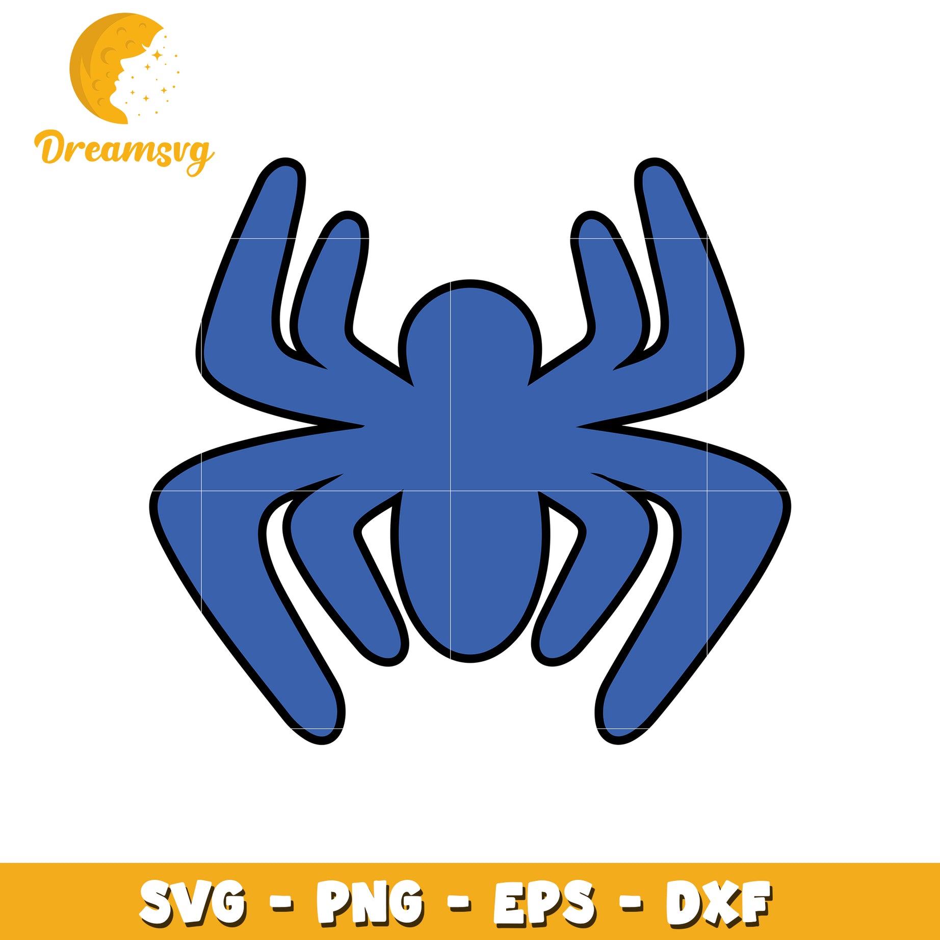 Blue Spider SVG PNG EPS DXF Cut File